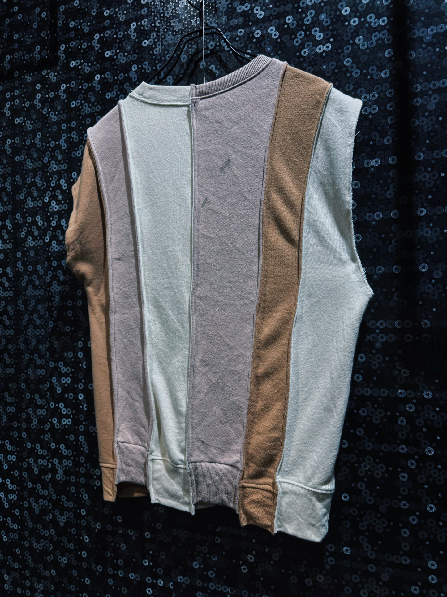 【ÆIEM】再倖築 “Earth Tone Multi Docking” No Sleeve T-Shirt