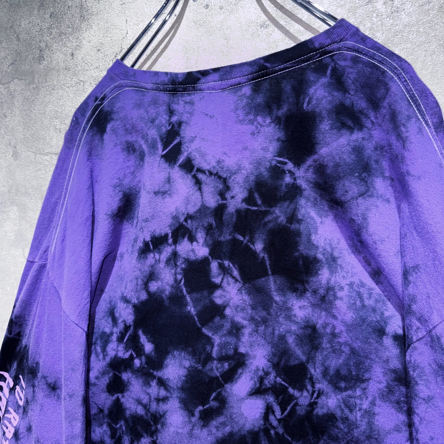 "Nightmare before Christmas"characters graphic design long sleeve Tie-Dye T shirt
