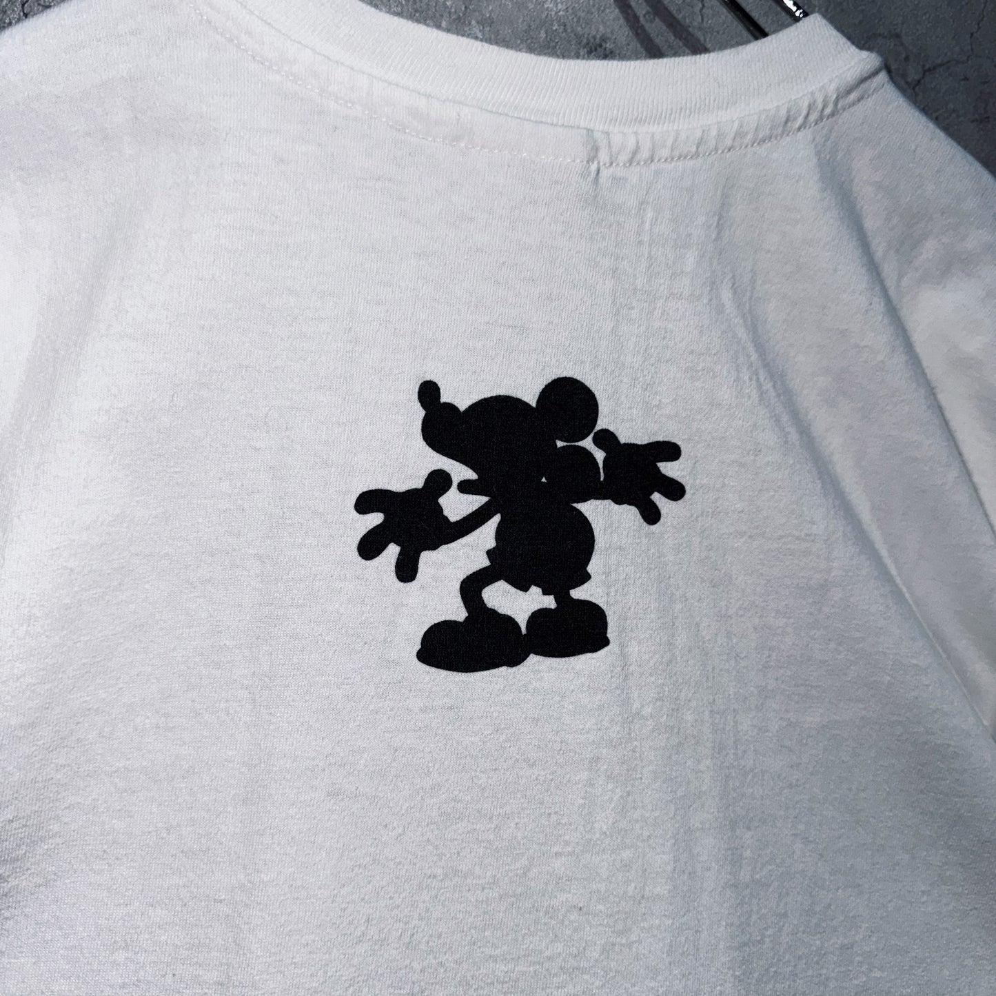 90's"Disney"Mickey Mouse shadow design T shirt