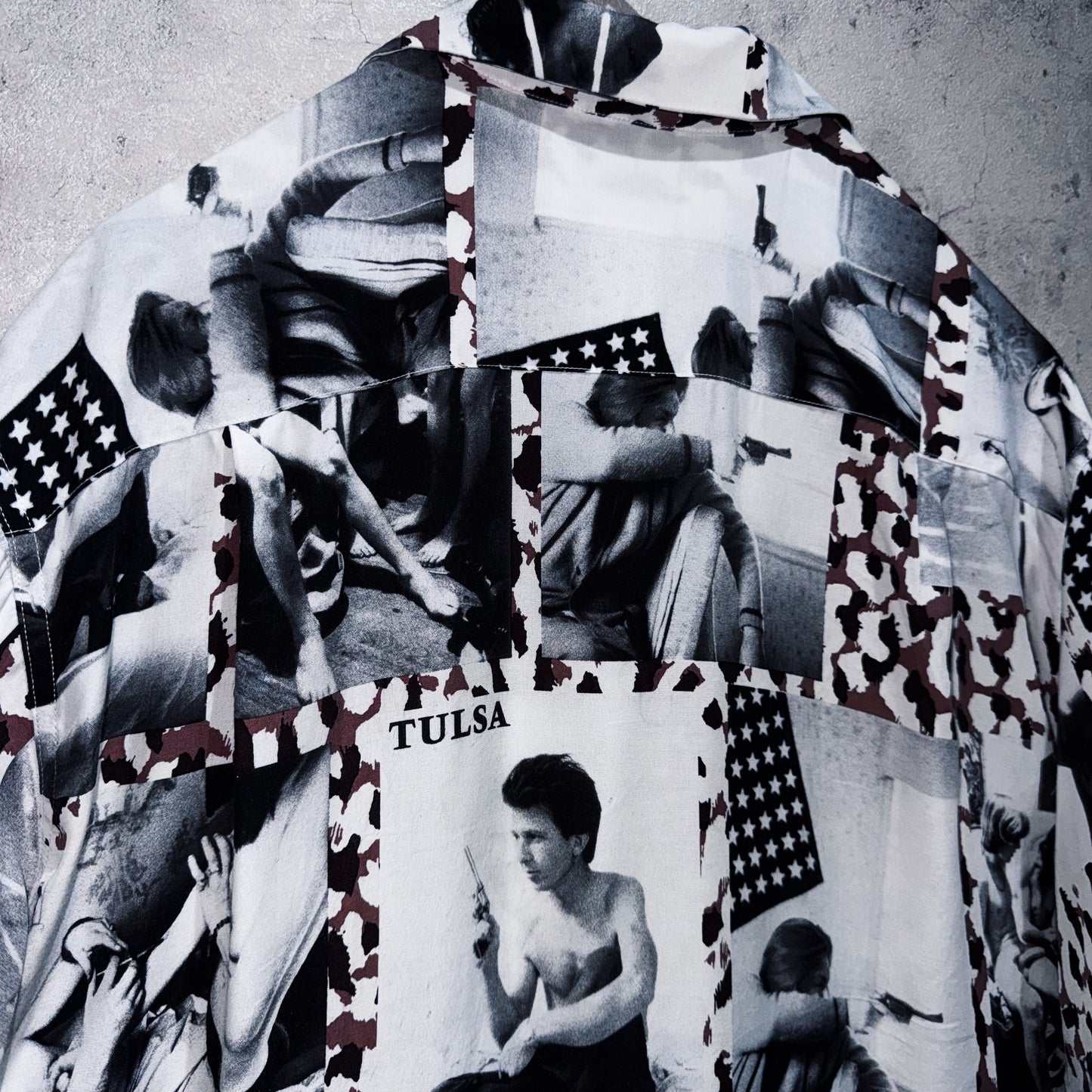 21SS"WACKOMARIA×LARRY CLARK STIE-LO"TULSA AOP pattern Hawaiian short sleeve shirt