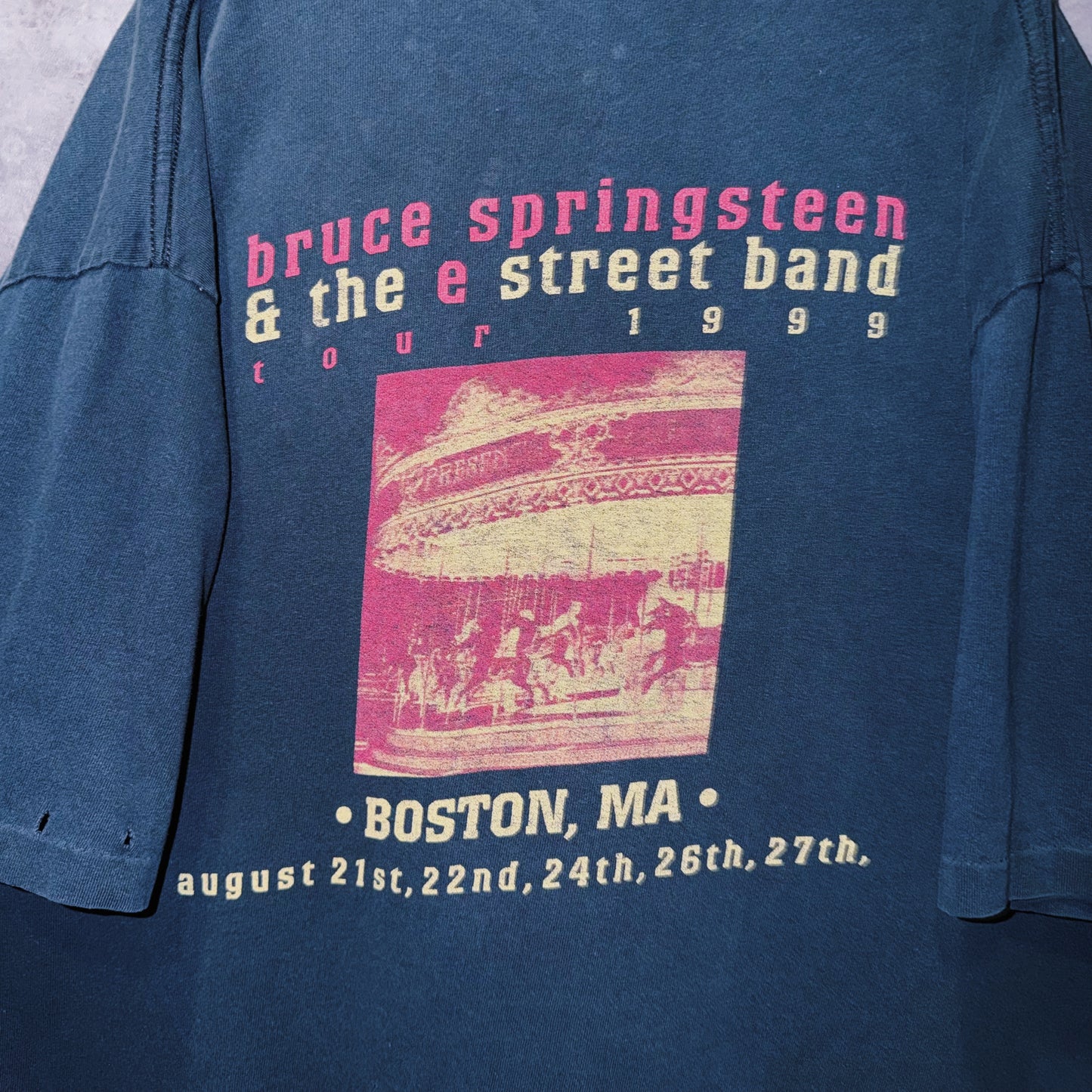 【doppio】90‘s vintage “Bruce Springsteen”The E Street Band” print design band T-shirt