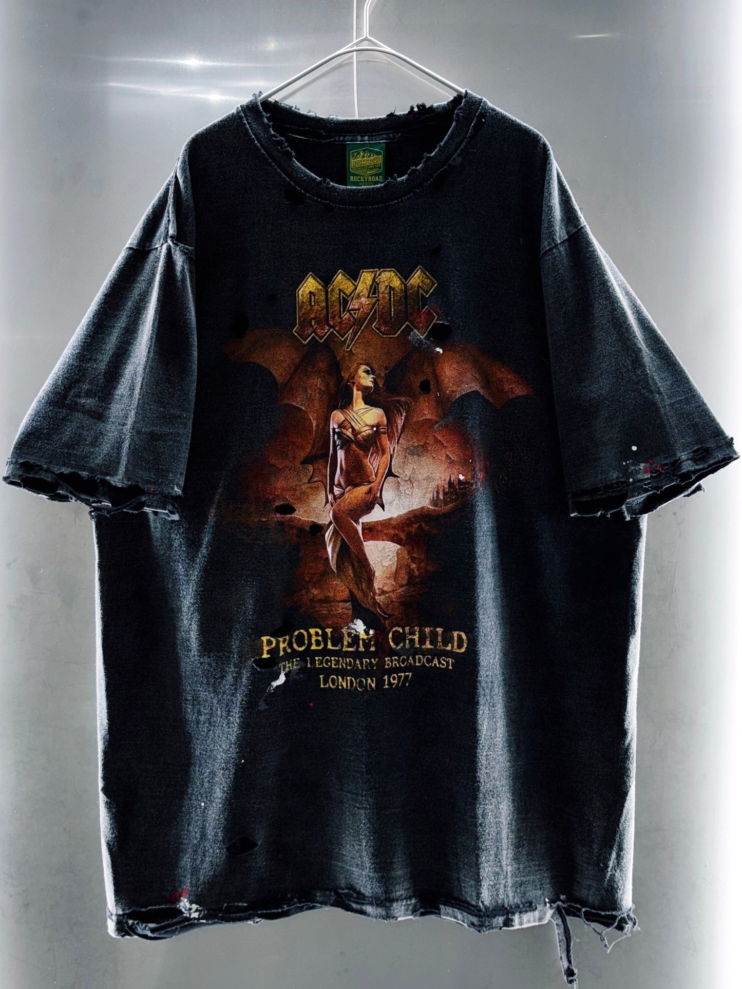 special AYNE Original vintage AC/DC "boro" Re:make Tee