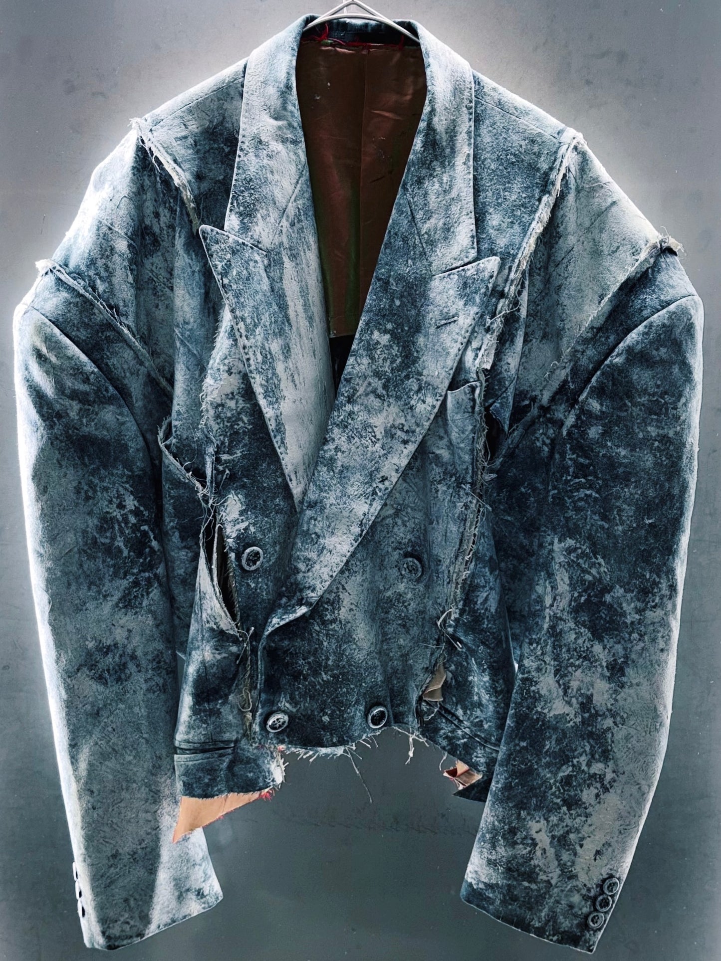 媚 Handcrafted Re:made Distressed Jacket “蝋”