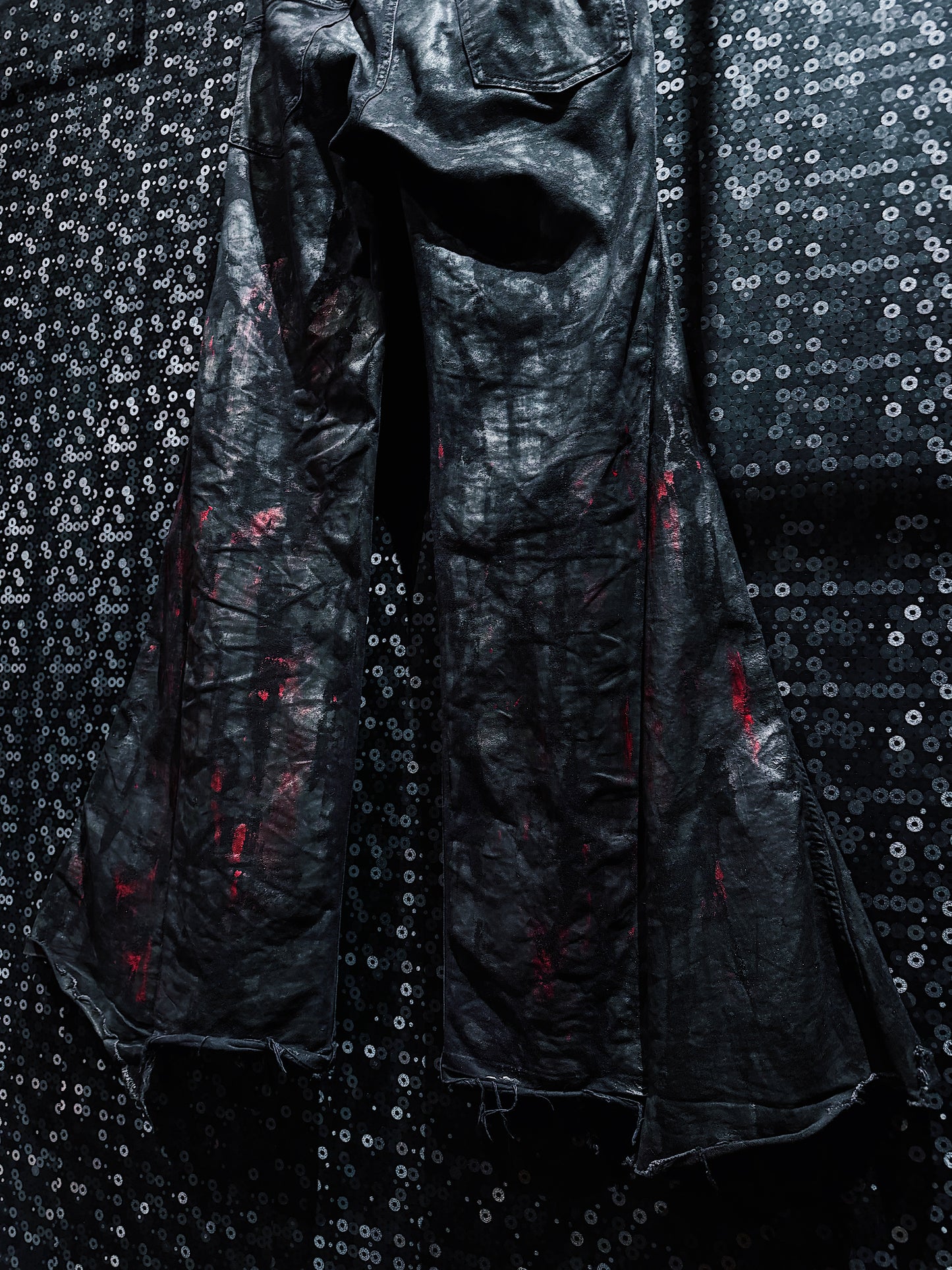 【ÆIEM】vivid notes BLOODSTAINED SHADOW flare pants