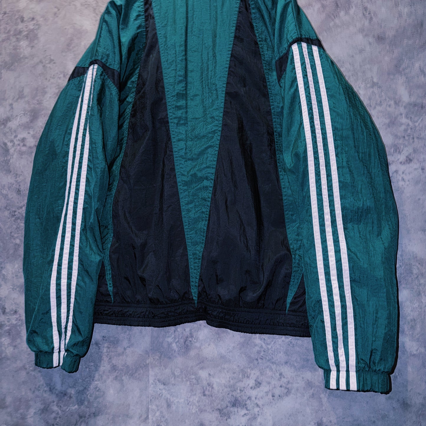 【doppio】90’s vintage “adidas” three stripe design Nylon jacket
