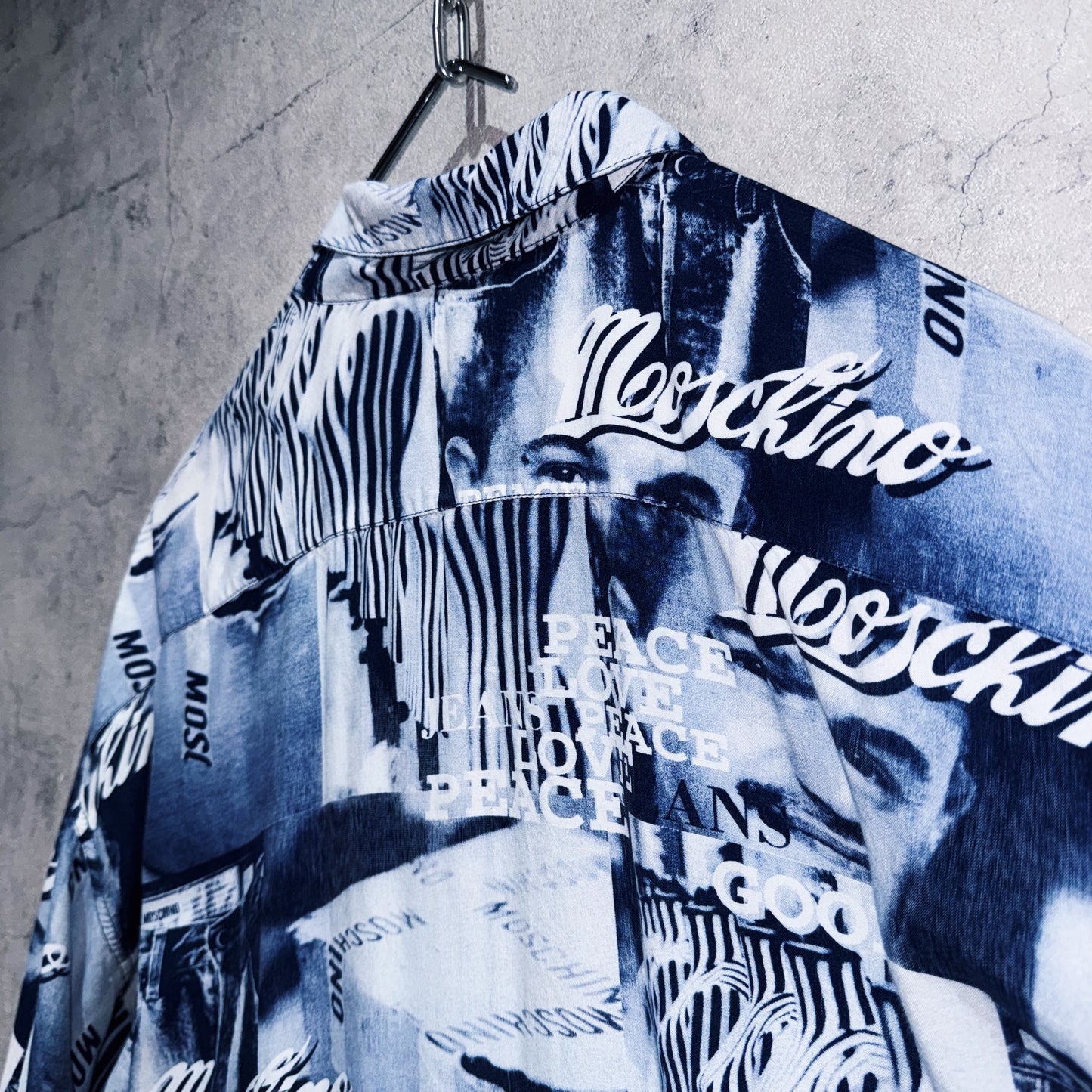 "MOSCHINO"all over pattern design short sleeve shirt
