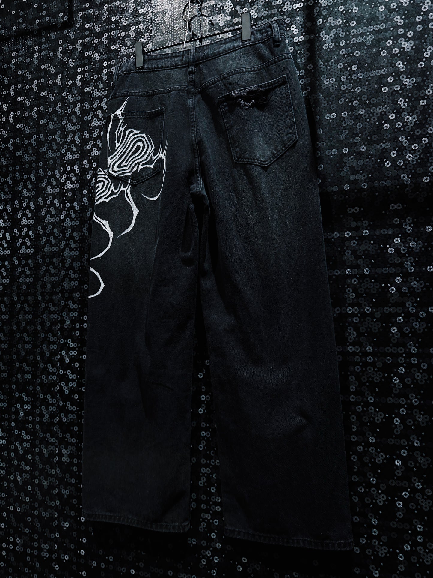 【ÆIEM】"RƎ:STANCE” Hand-Painted Reconstructed Denim