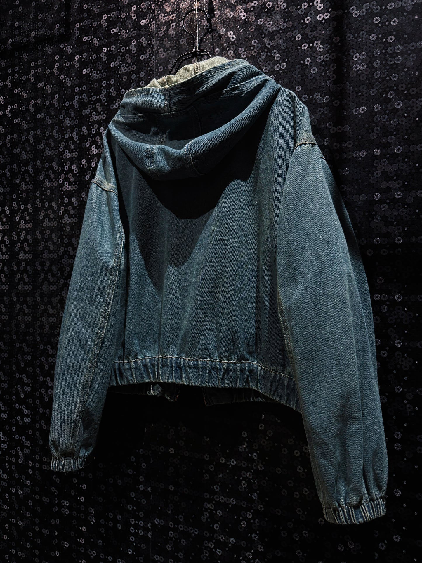 【ÆIEM】“RƎ:STANCE” Hand-Painted Denim Hoodie