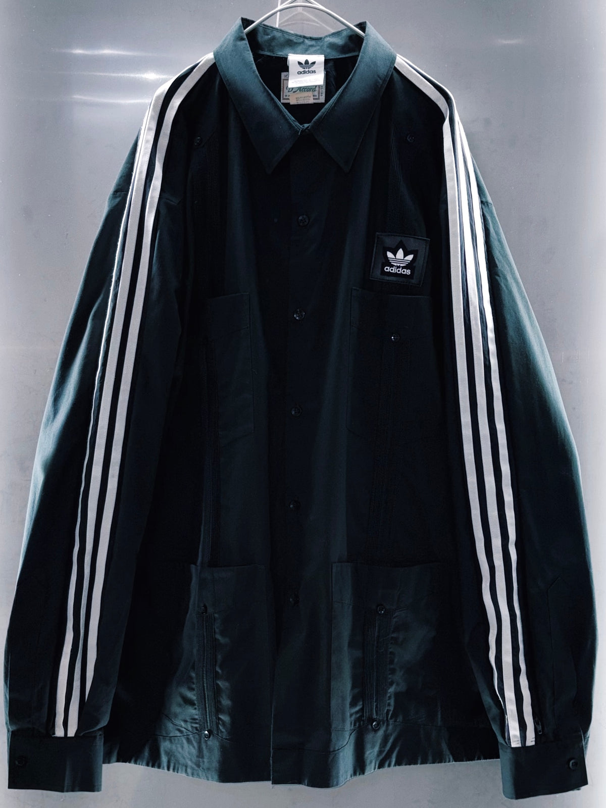 special Original Re:make adidas loose long sleeve cuban shirt
