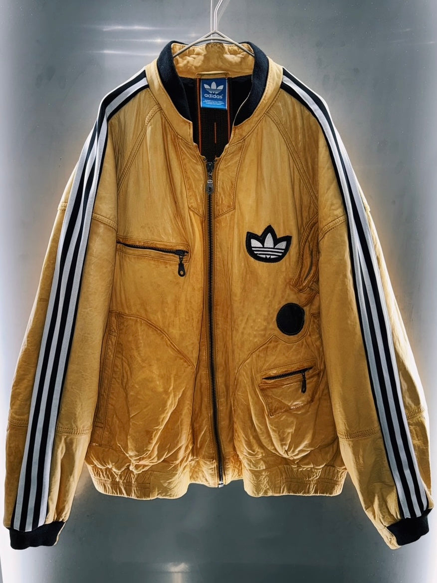 special "original re:meke" vintage
"adidas"× vintage leather jacket three strip edition