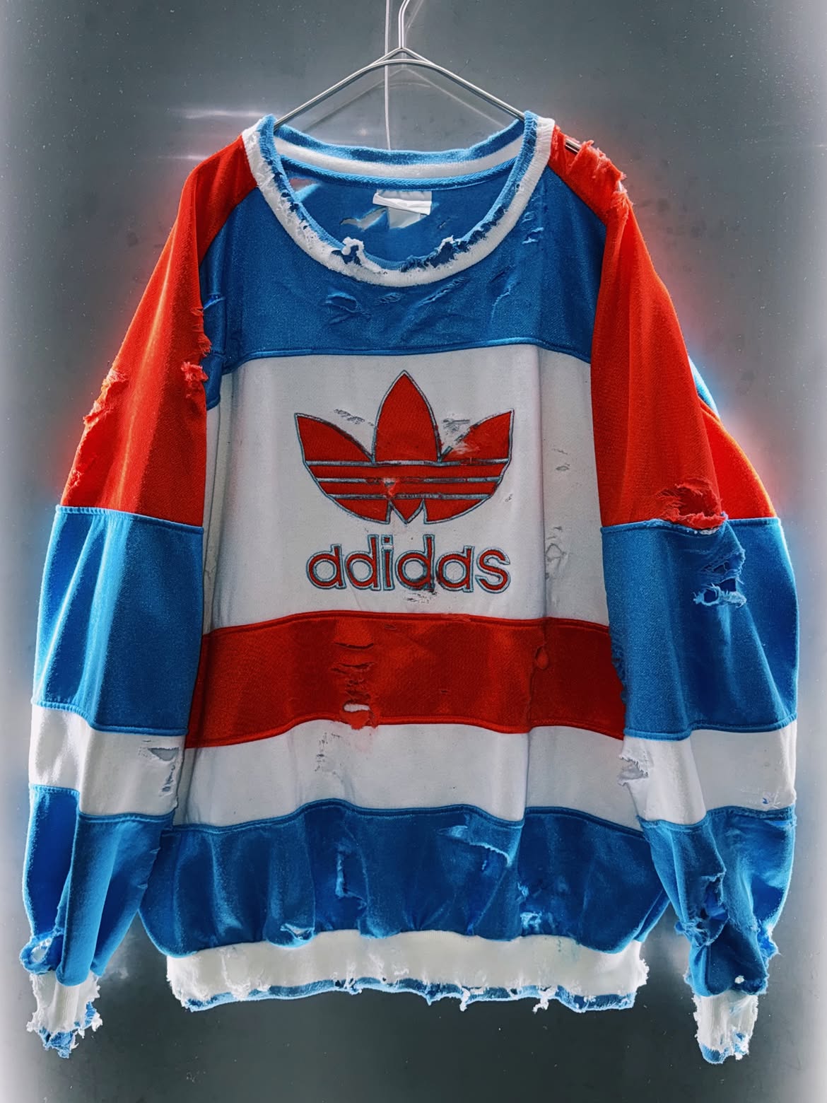 special AYNE Original vintage adidas "boro" Re:make pullover