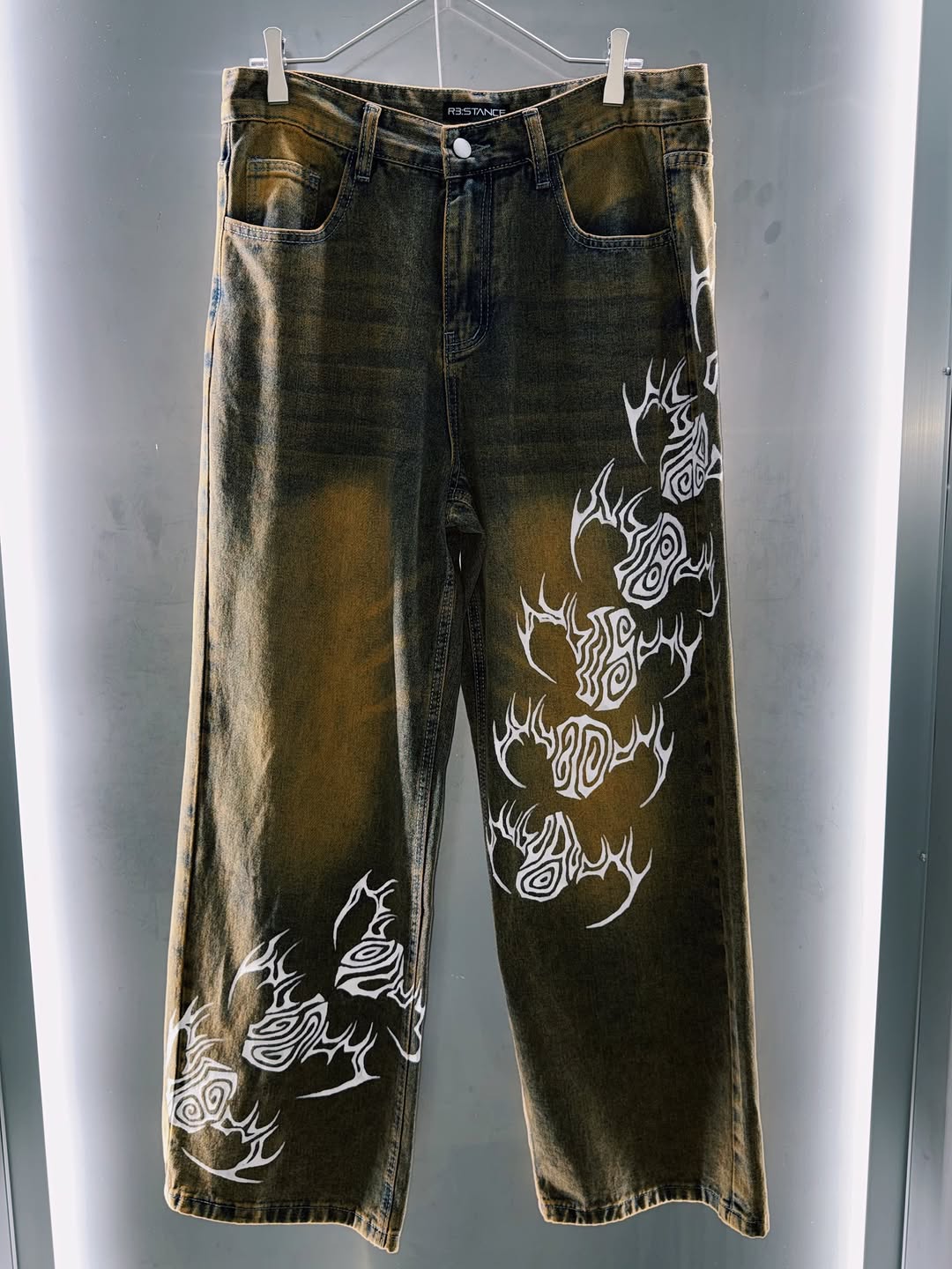 “RƎ:STANCE” Hand-Painted Reconstructed Denim