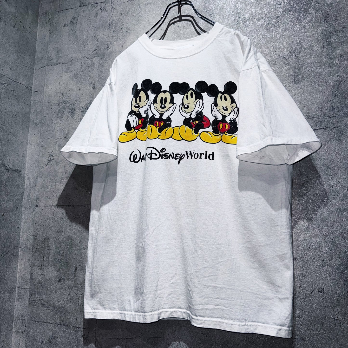 00's"Disney"Mickey Mouse print WDW design T shirt