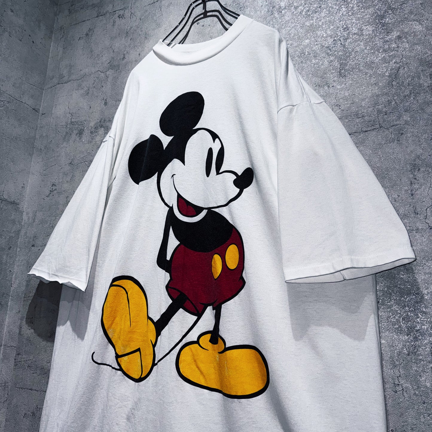 90's"Disney"Mickey Mouse print design super over size T shirt