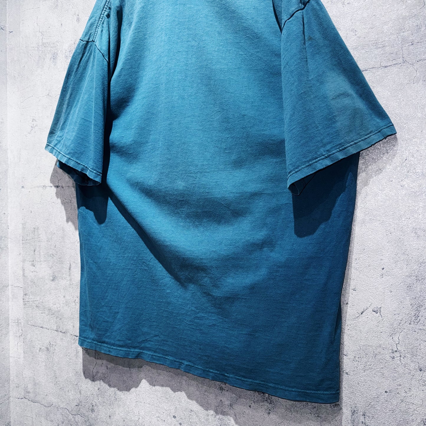 00's"Mickey Mouse"Nile blue color single graphic print T shirt