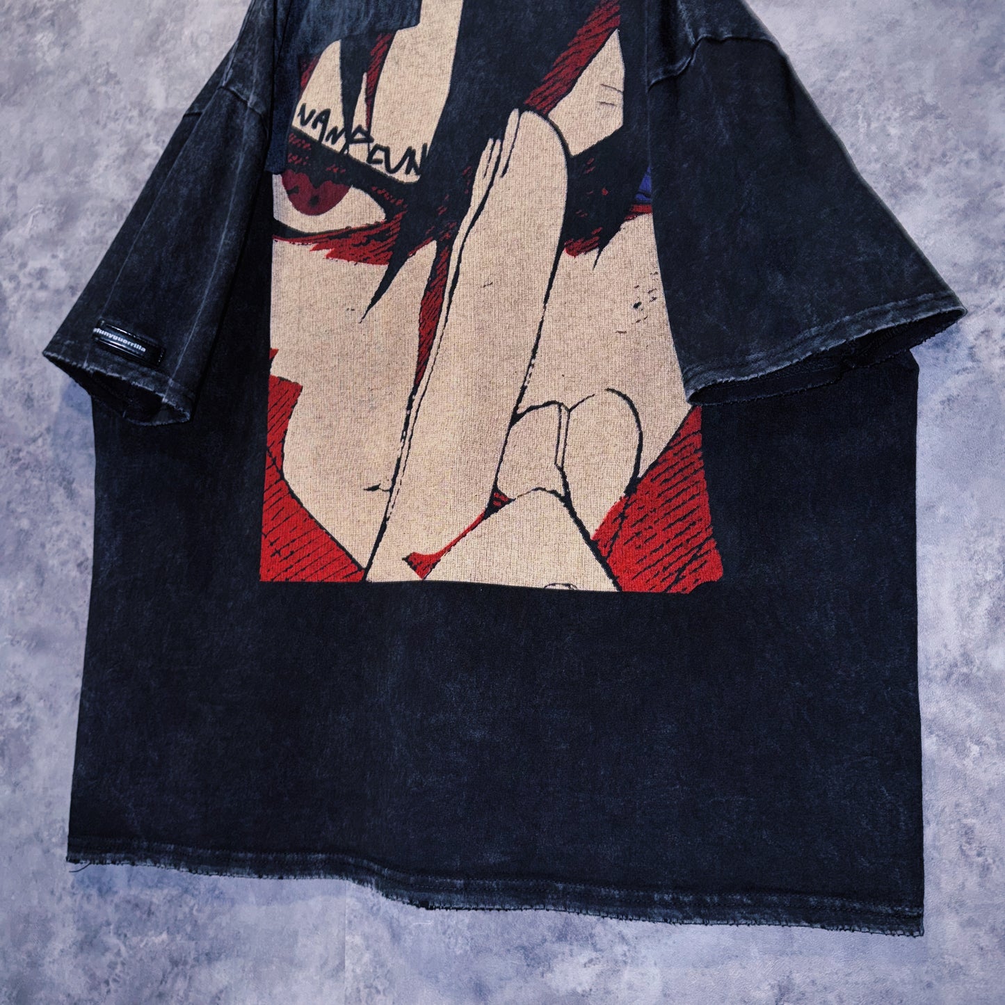【doppio】vintage anime character print design T-shirt