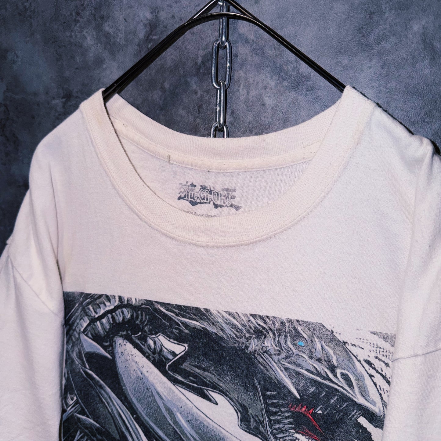 【doppio】vintage “遊⭐︎戯⭐︎王” character print design T-shirt