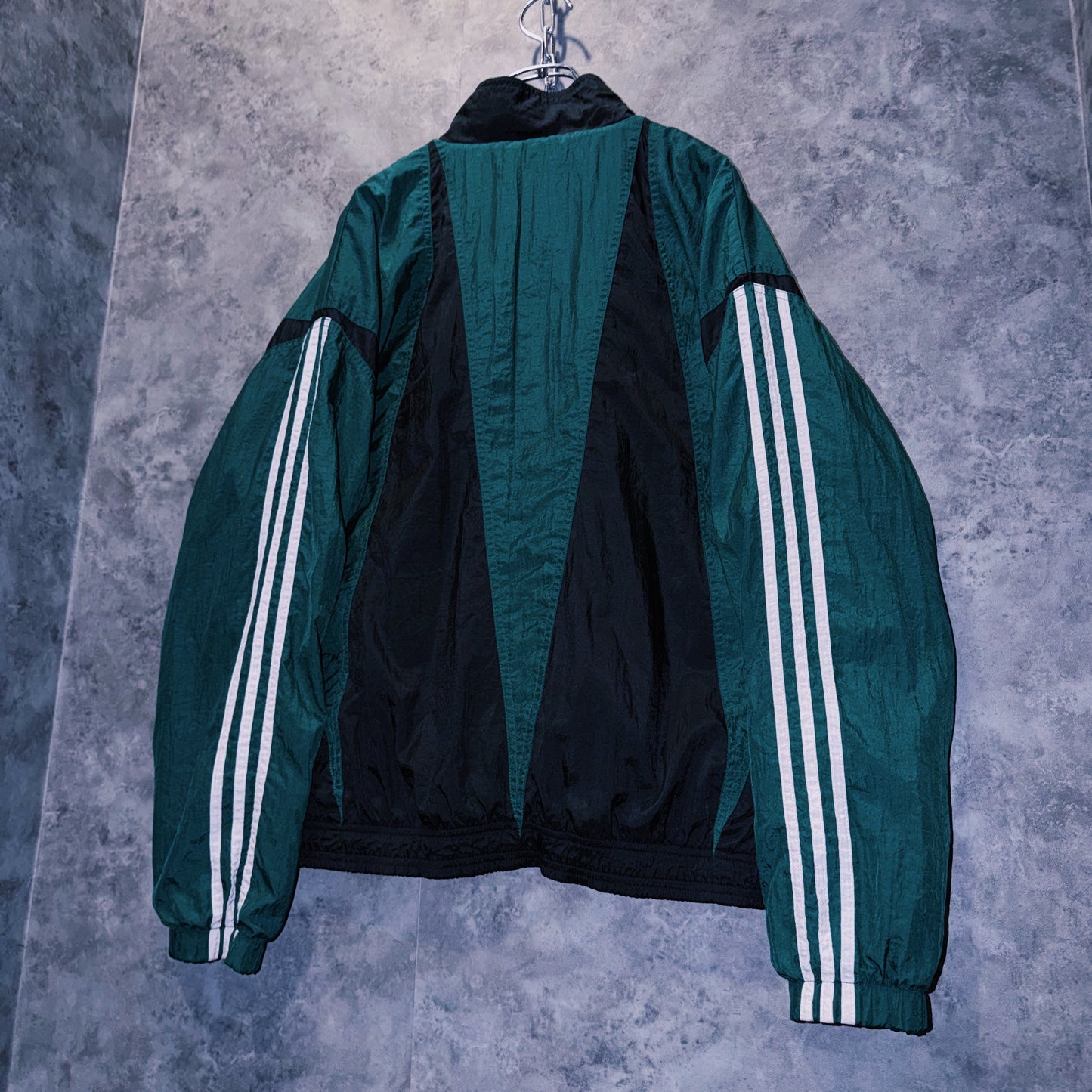 【doppio】90’s vintage “adidas” three stripe design Nylon jacket