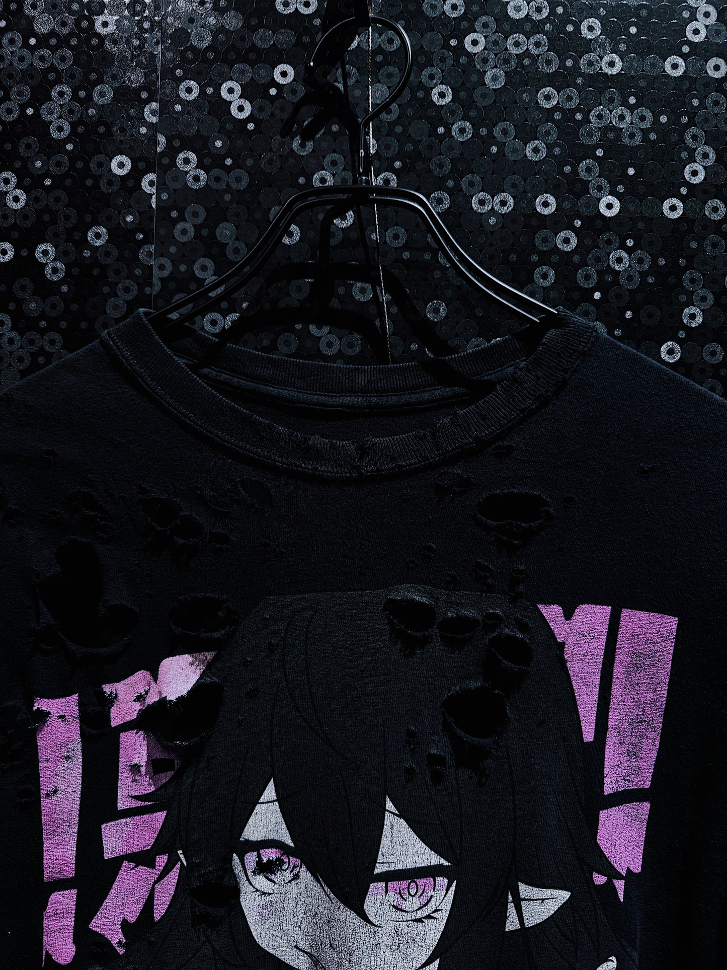 【ÆIEM】original “boro” remake Succubus Girl Graphic T-shirt