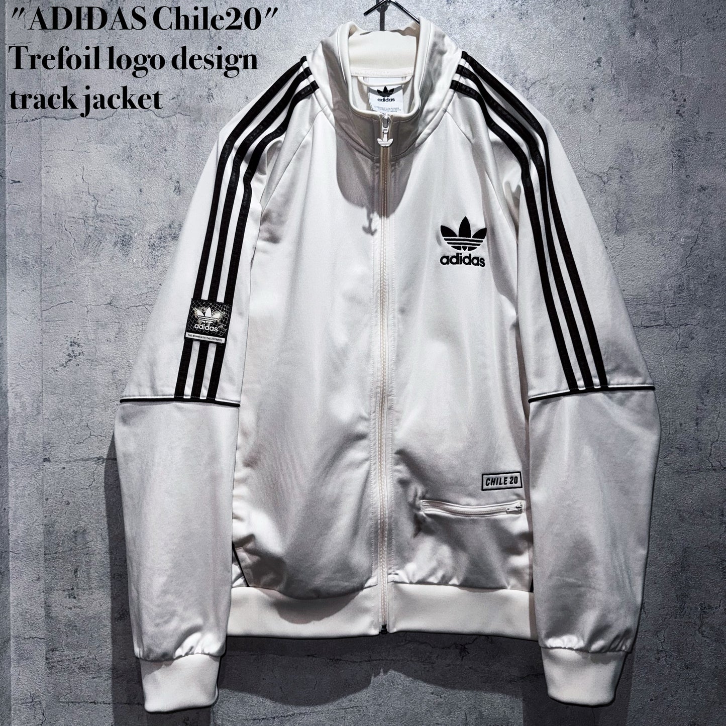 "ADIDAS Chile20"Trefoil logo design track jacket