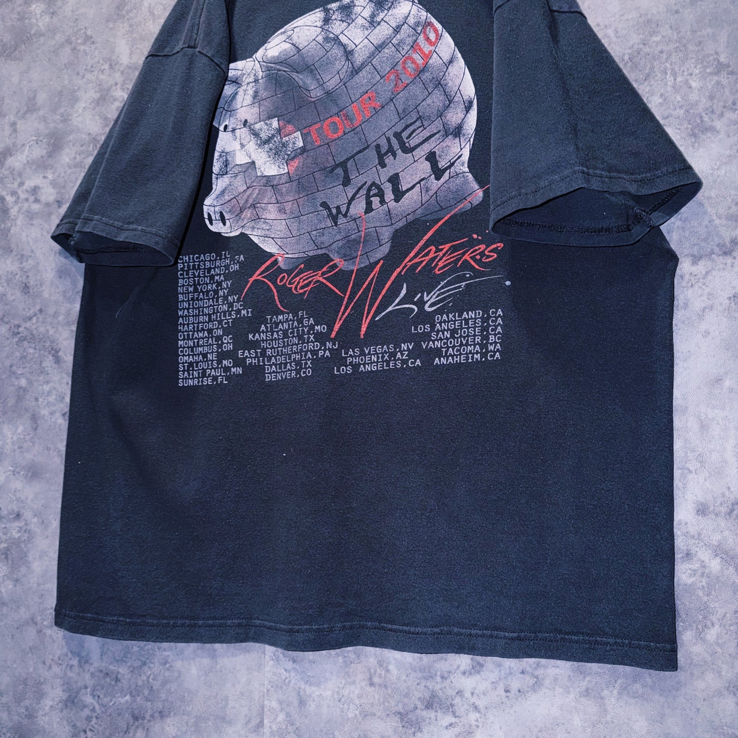 【doppio】vintage “Roger Waters” graphic design Band tour T-shirt