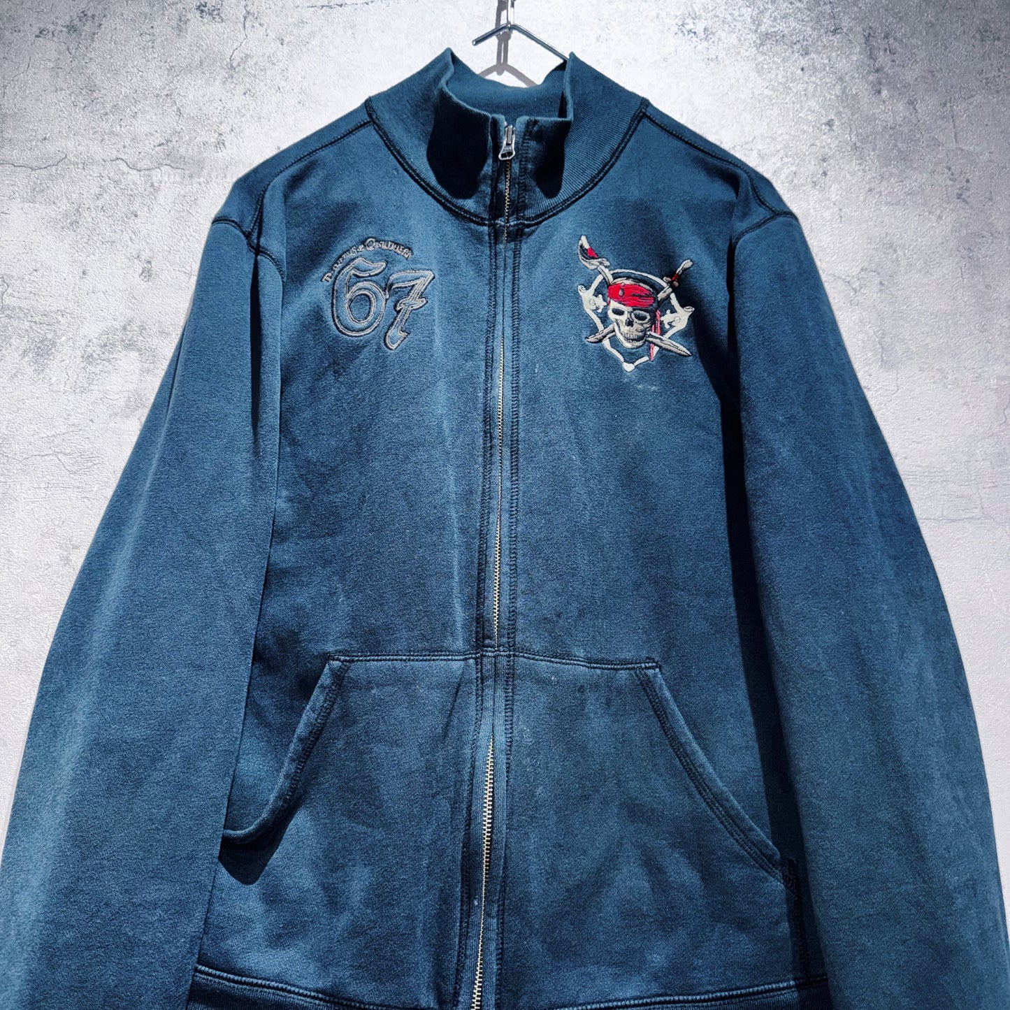 "PIRATES of the CARIBBEAN"embroidery design track jacket