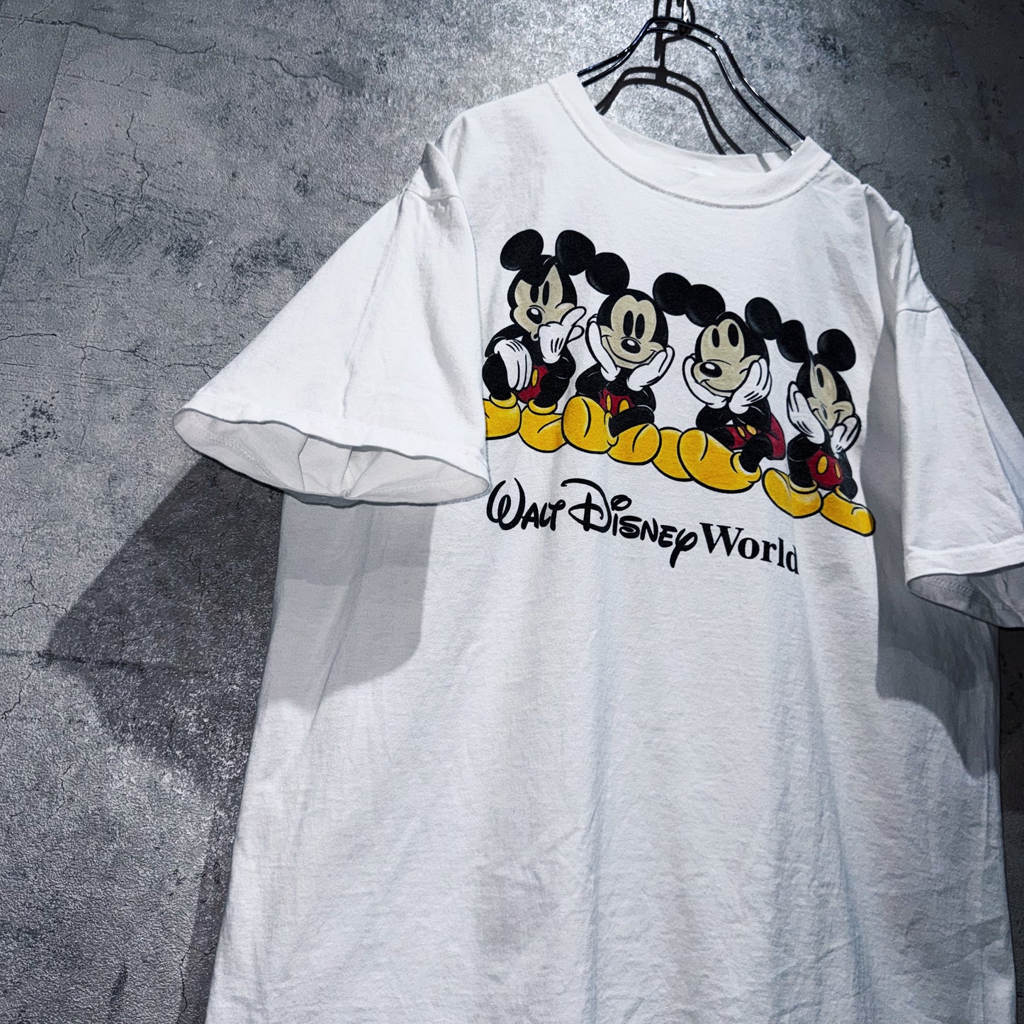 00's"Disney"Mickey Mouse print WDW design T shirt