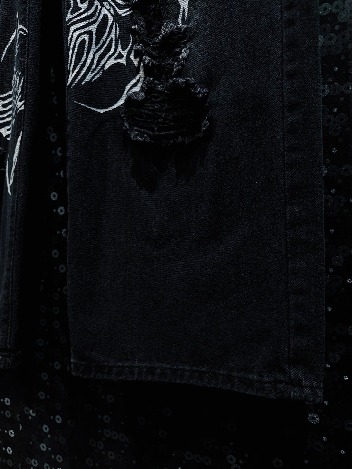 【ÆIEM】"RƎ:STANCE” Hand-Painted Reconstructed Denim
