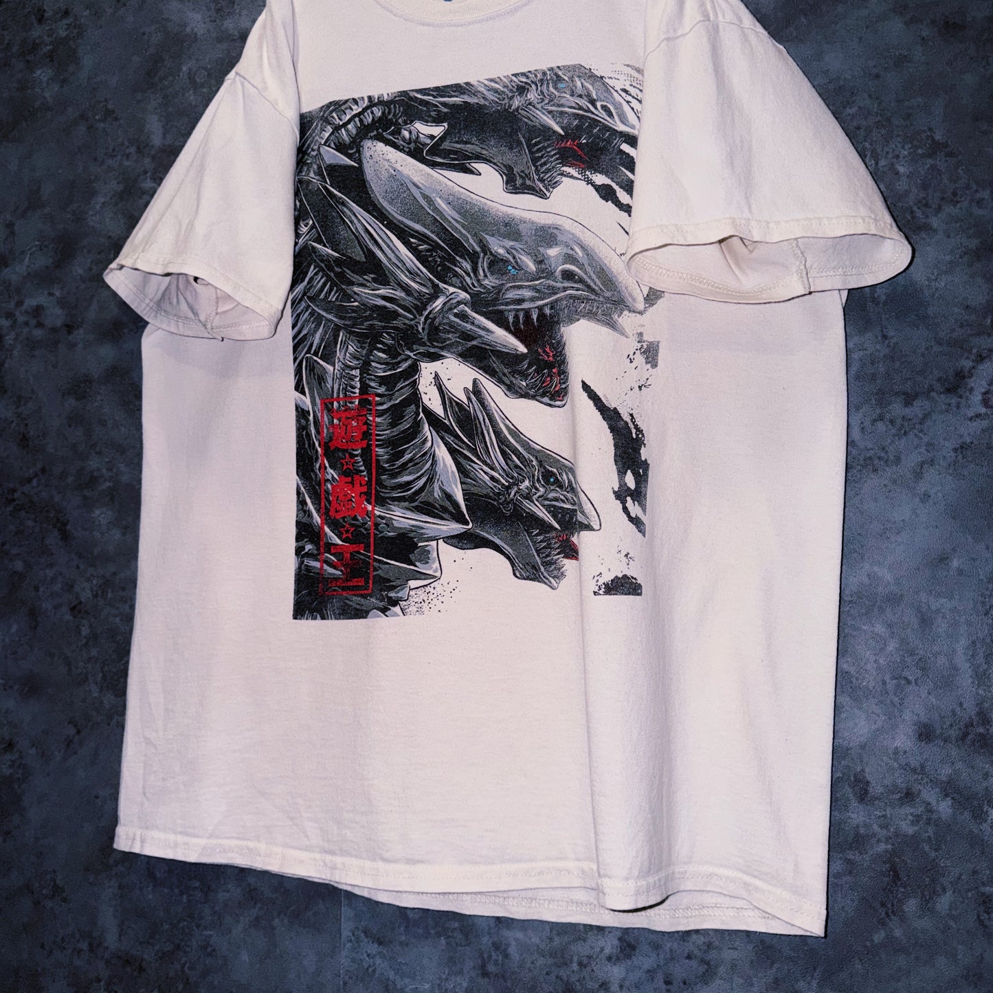 【doppio】vintage “遊⭐︎戯⭐︎王” character print design T-shirt