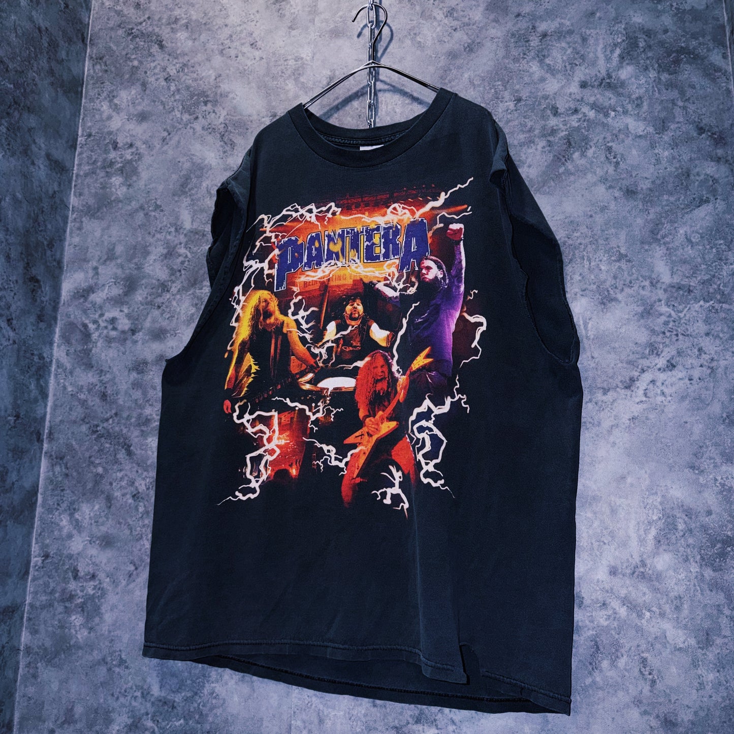 【doppio】00’s vintage “PANTERA” lightning design band tour T-shirt