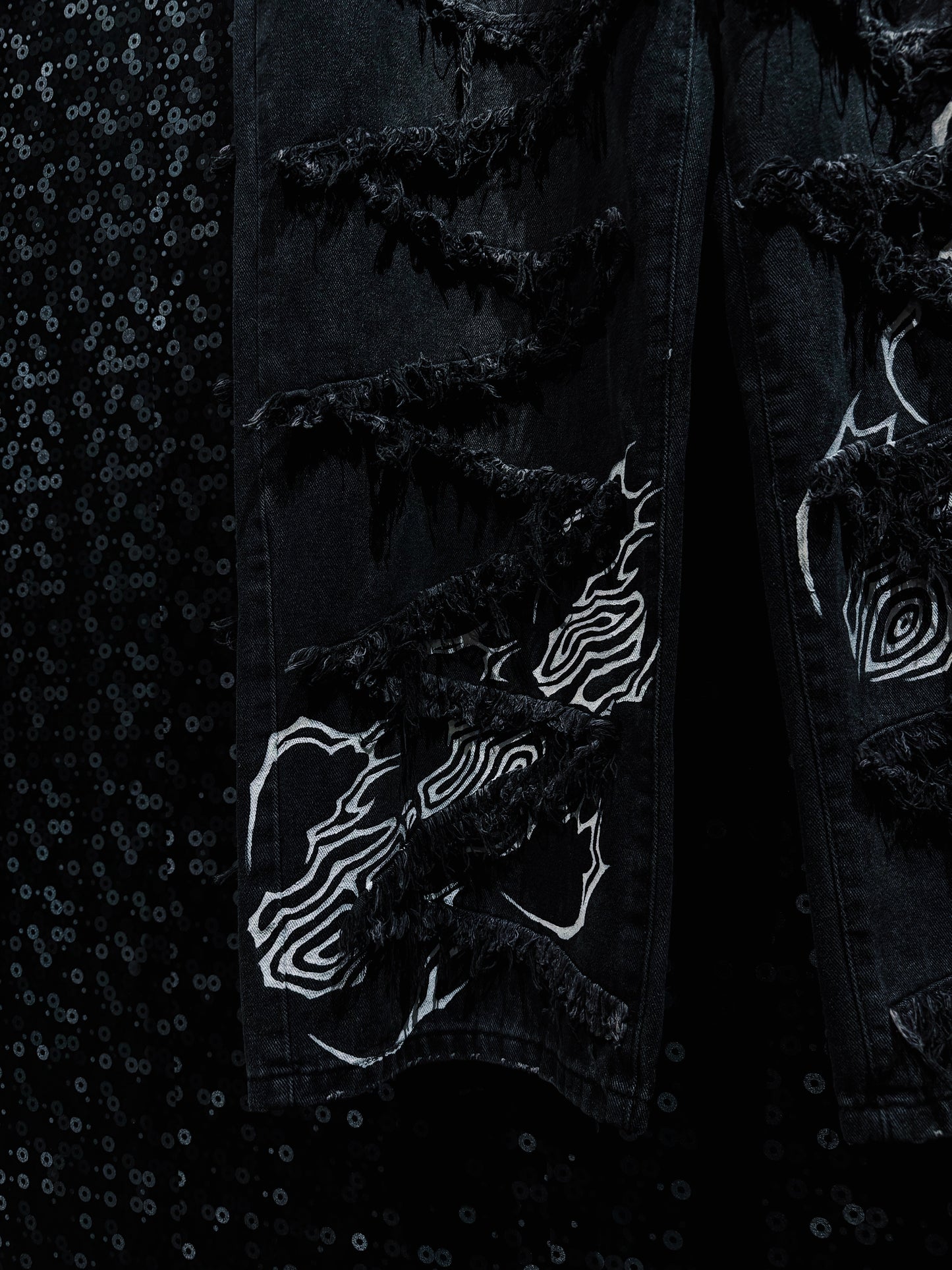 【ÆIEM】"RƎ:STANCE” Hand-Painted Reconstructed Denim