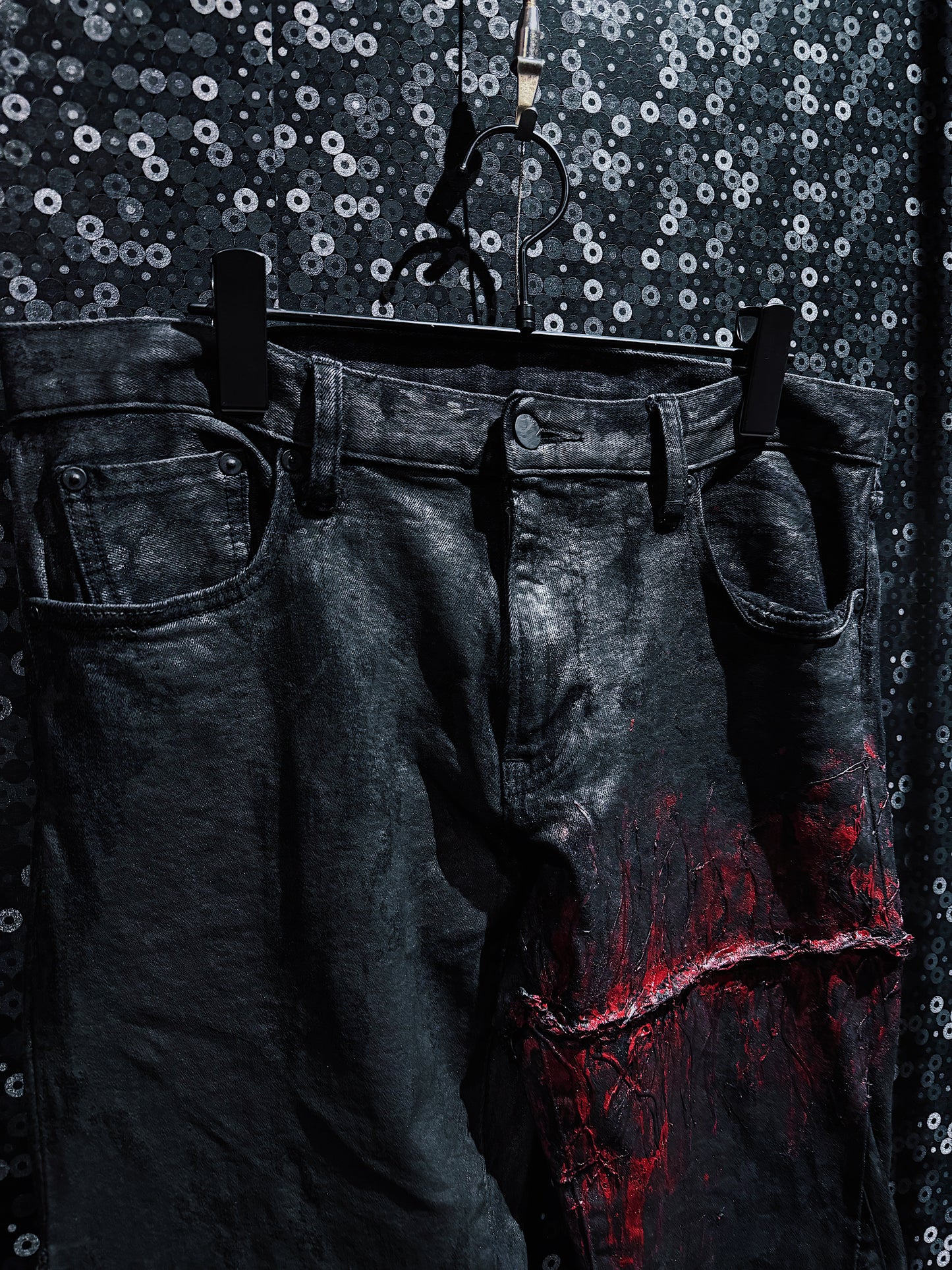 【ÆIEM】vivid notes IRON VEIN flare pants