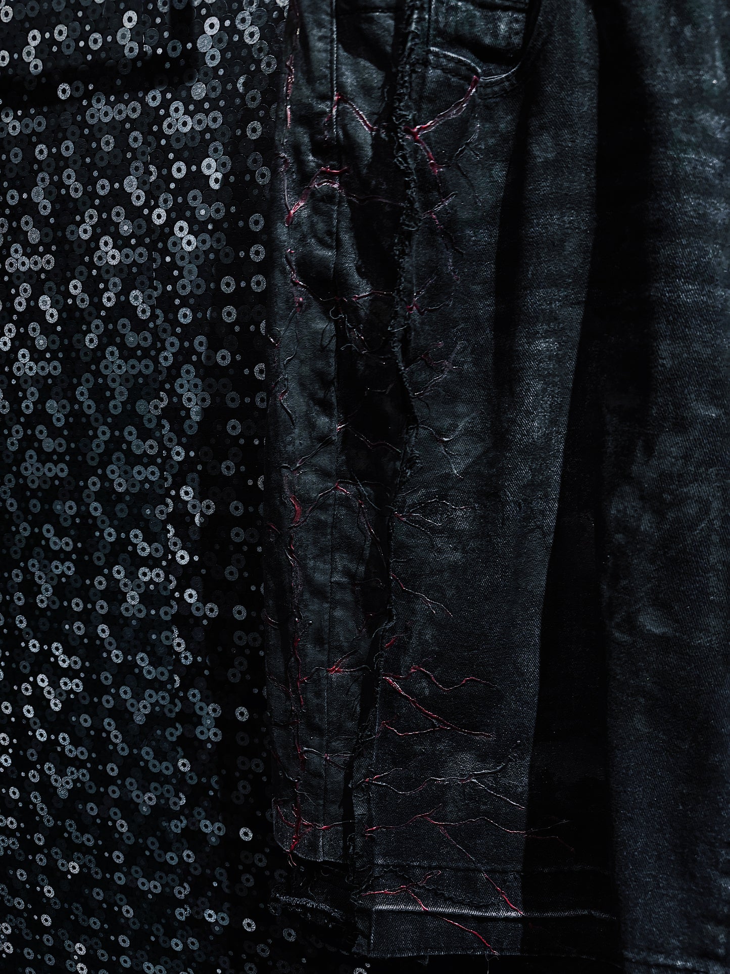 【ÆIEM】vivid notes IRON VEIN hurf pants