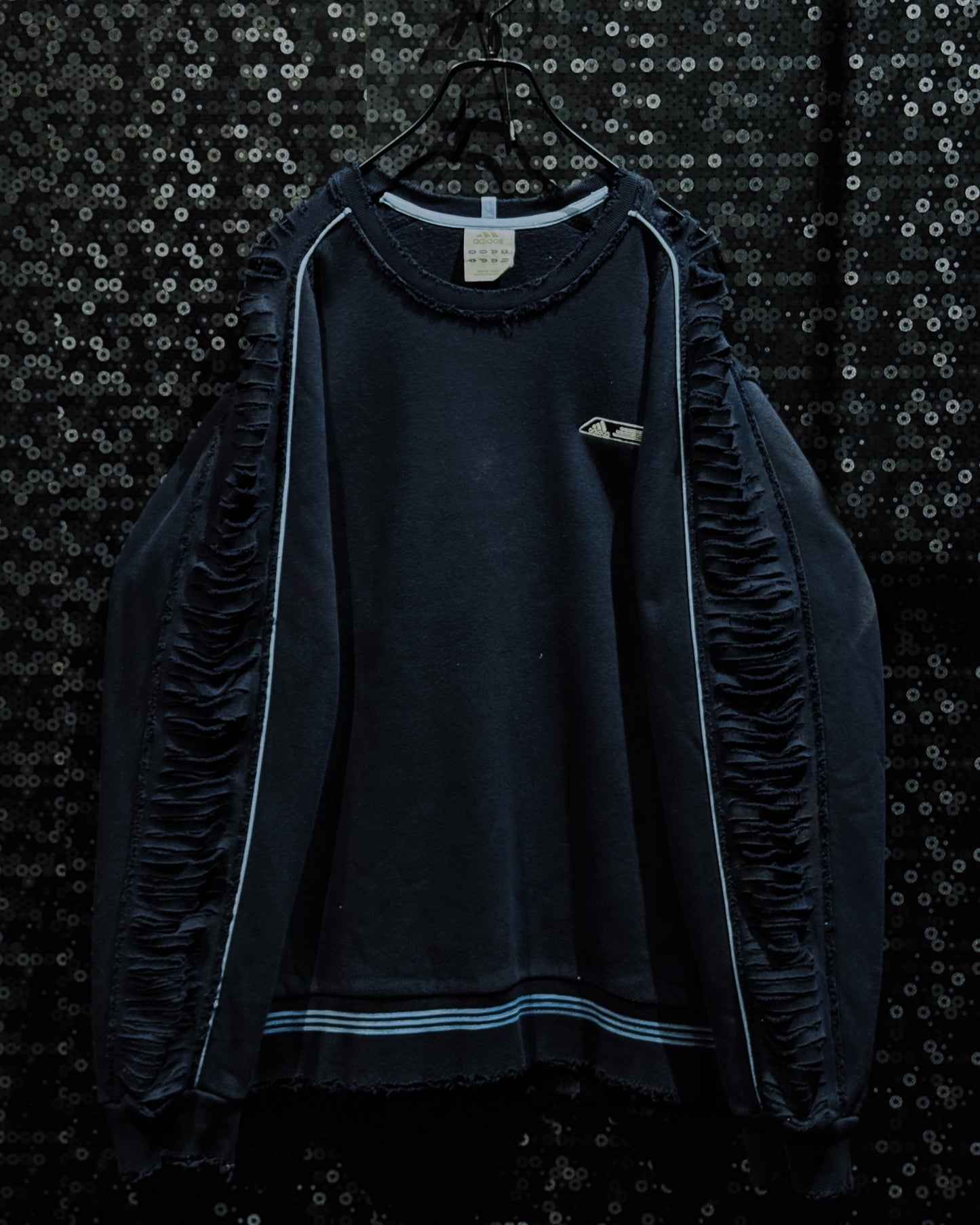 【ÆIEM】original”boro”remake adidas Equipment Ruined Line Sweat