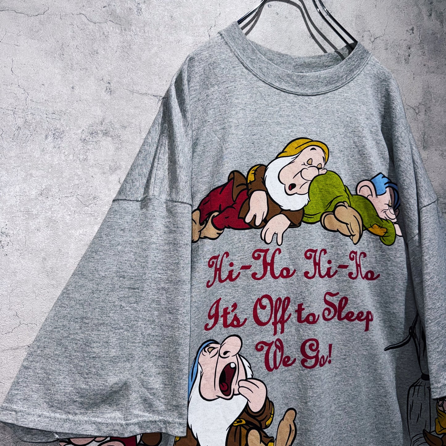 90's"Snow White"The Seven Dwarfs graphic design loose T shirt