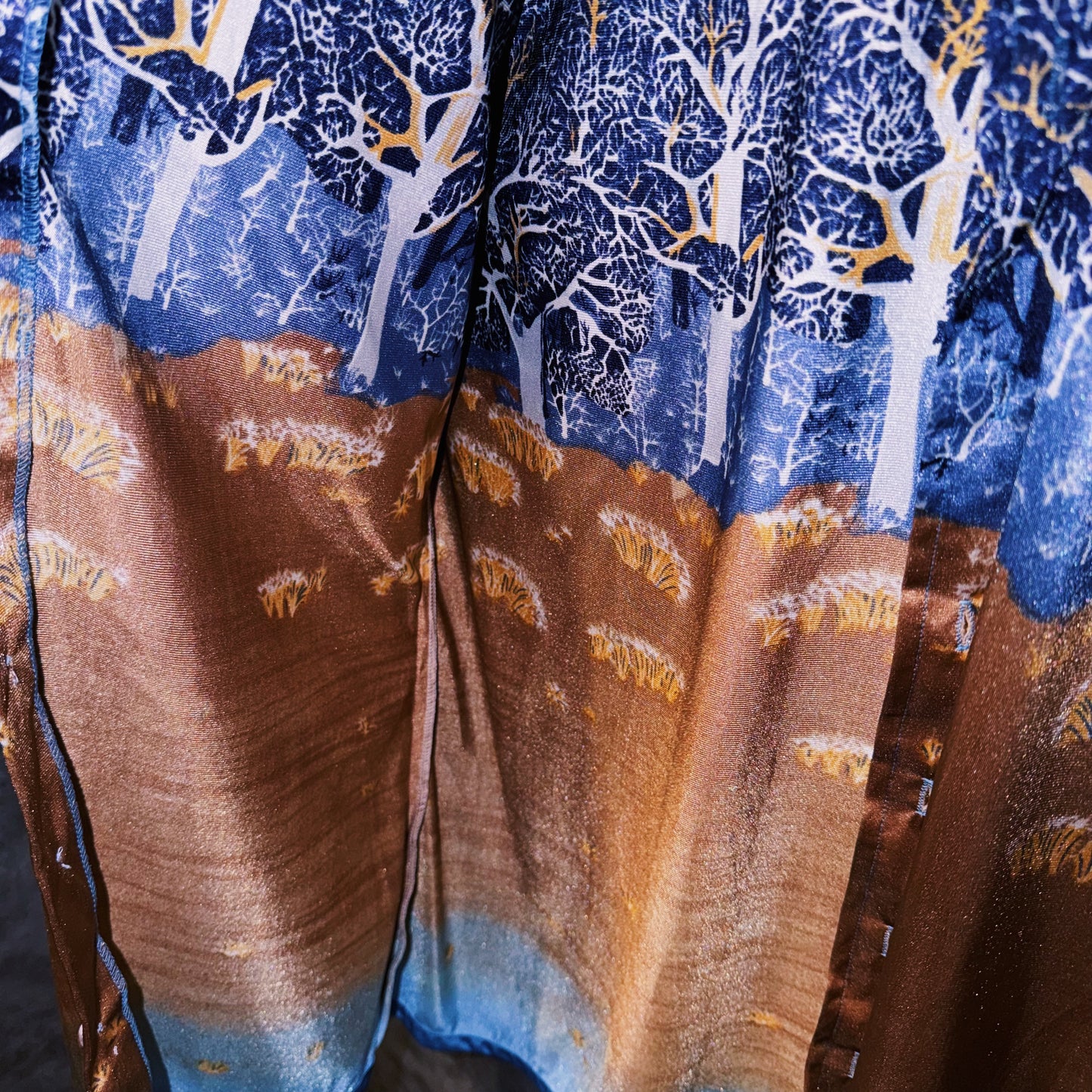 【doppio】vintage graphic design luxury collar shirt