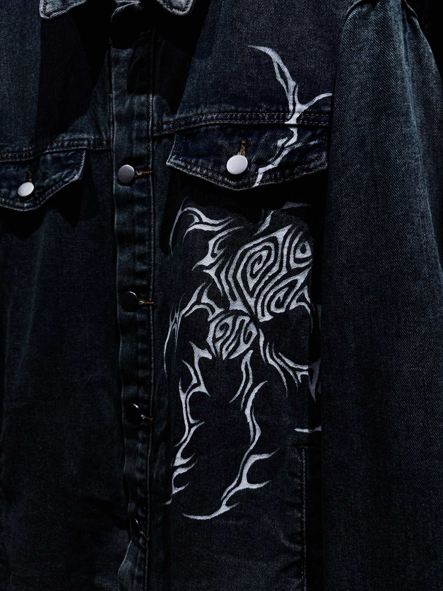 【ÆIEM】“RƎ:STANCE” Hand-Painted Denim jacket