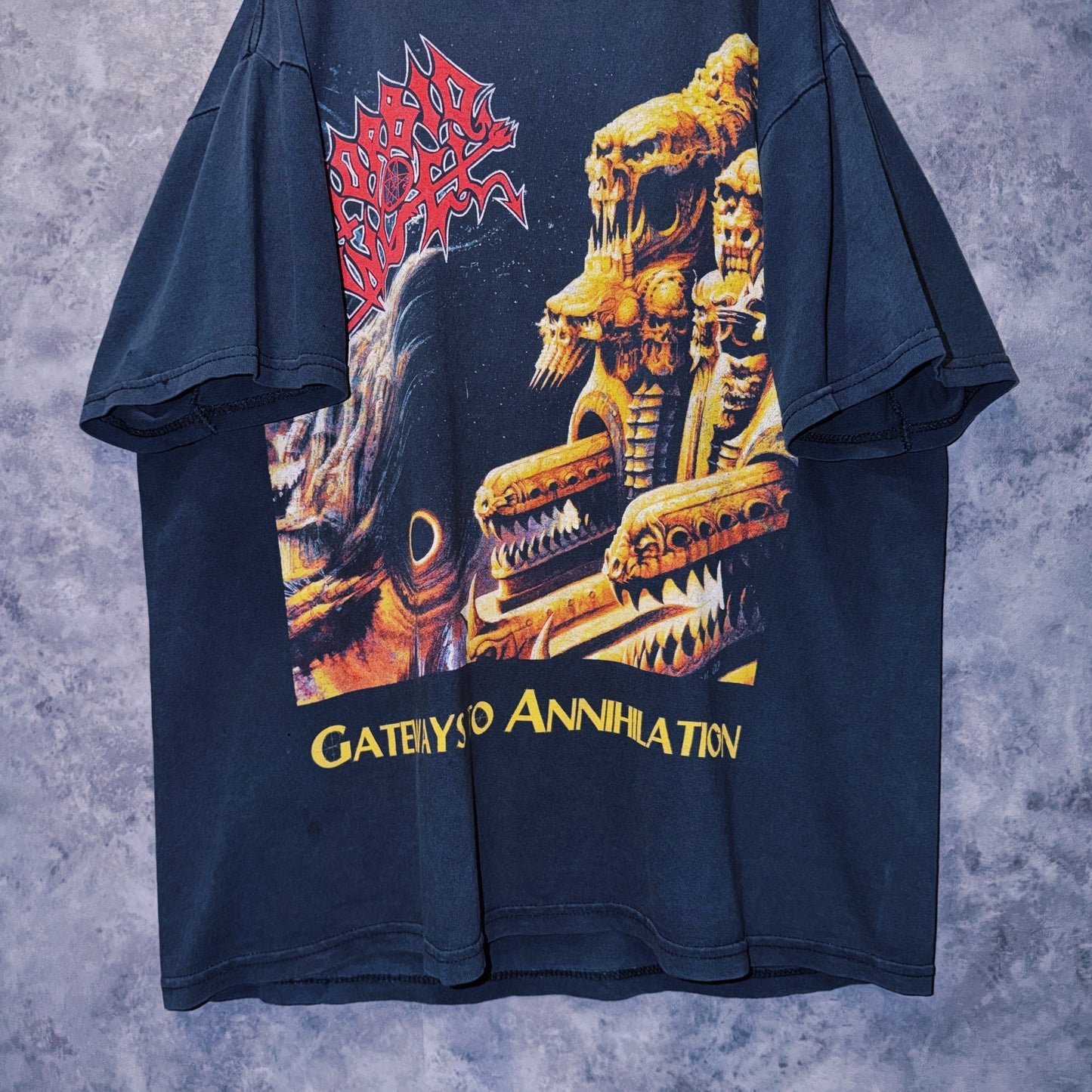 【doppio】vintage “Morbid Angel” album jacket design T-shirt