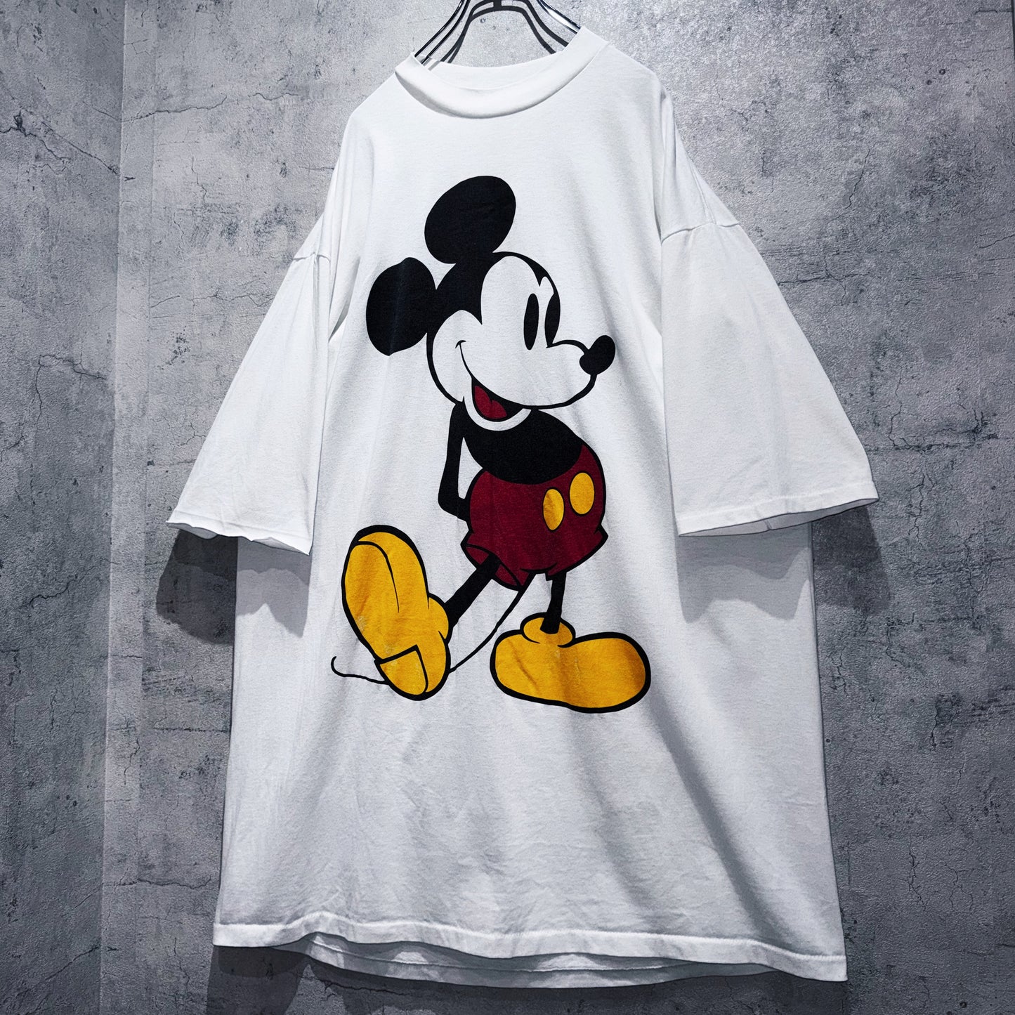 90's"Disney"Mickey Mouse print design super over size T shirt