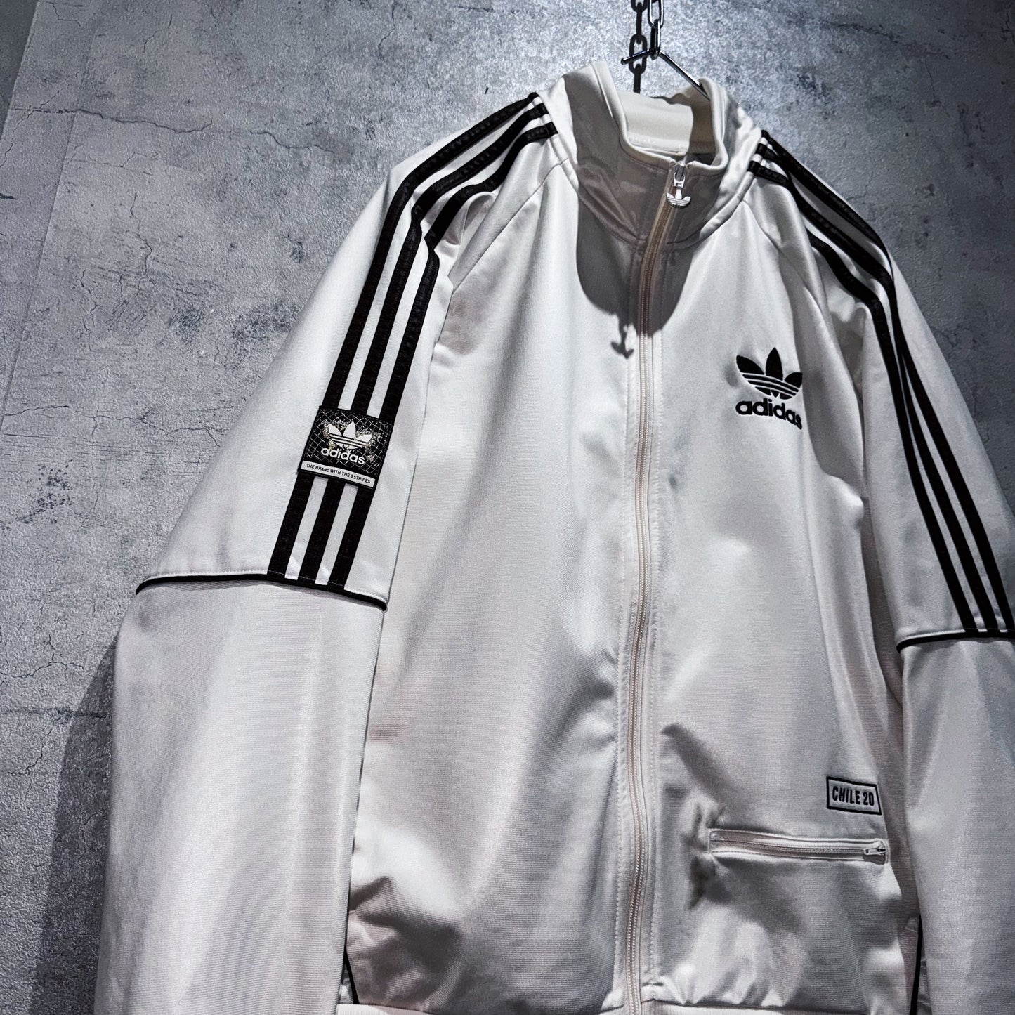 "ADIDAS Chile20"Trefoil logo design track jacket