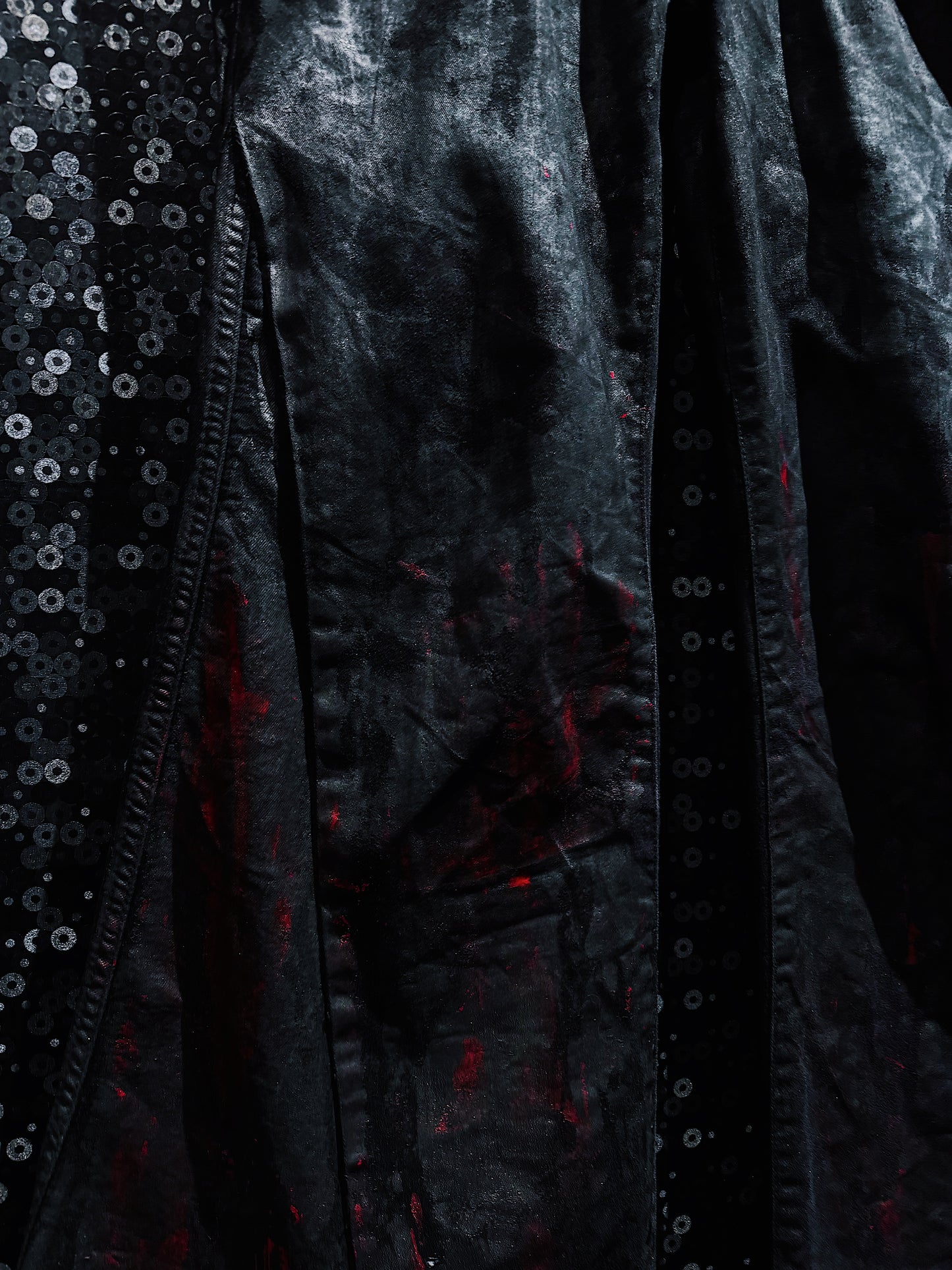 【ÆIEM】vivid notes BLOODSTAINED SHADOW flare pants