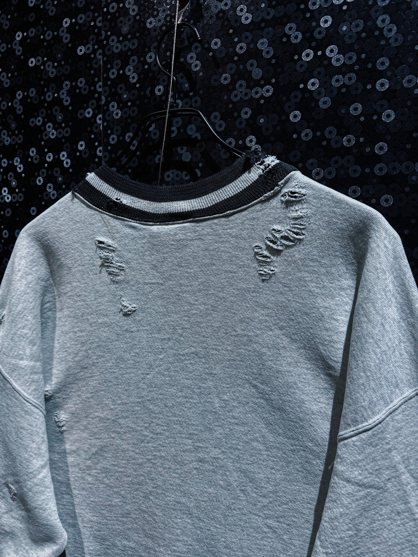 【ÆIEM】original “boro” remake Looney Tunes × Chicago Bulls sweat