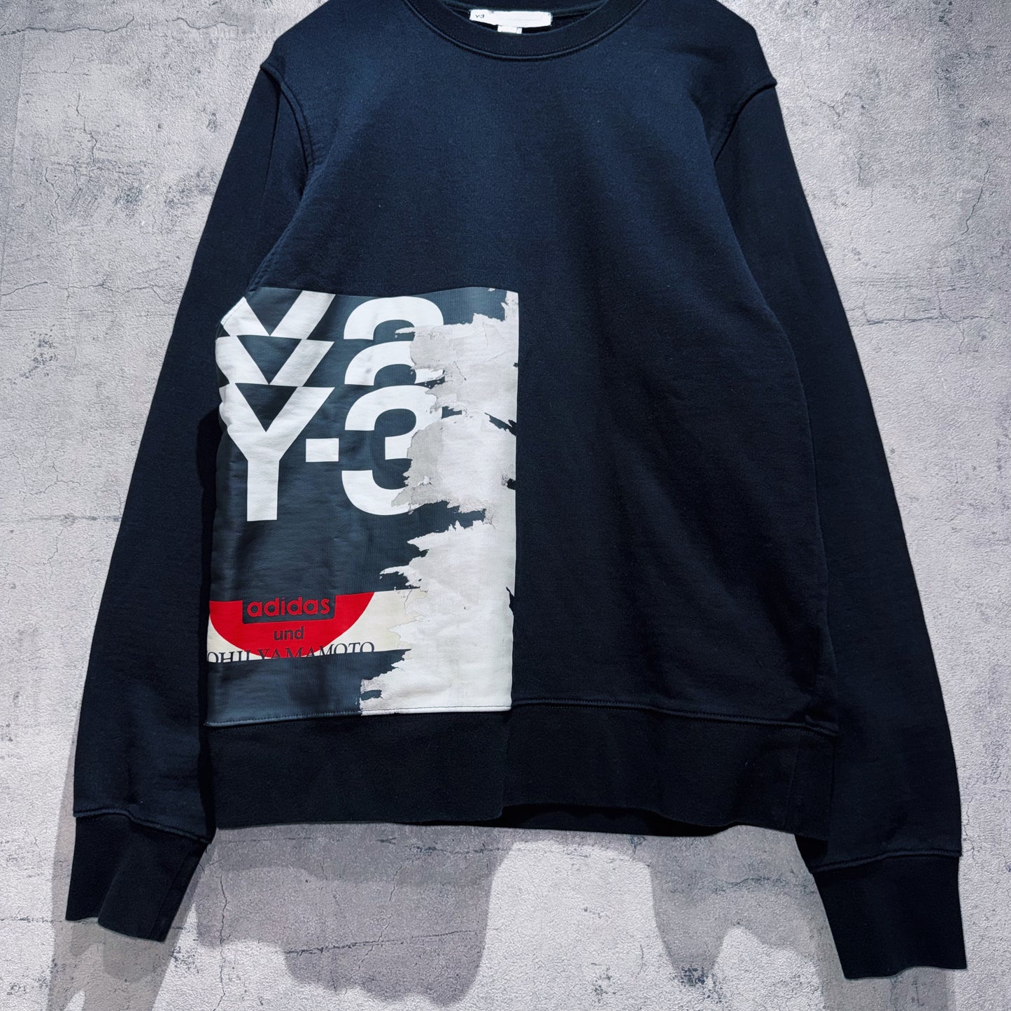 20AW"Y-3"graphic design by Uchida Suzume pullover sweat