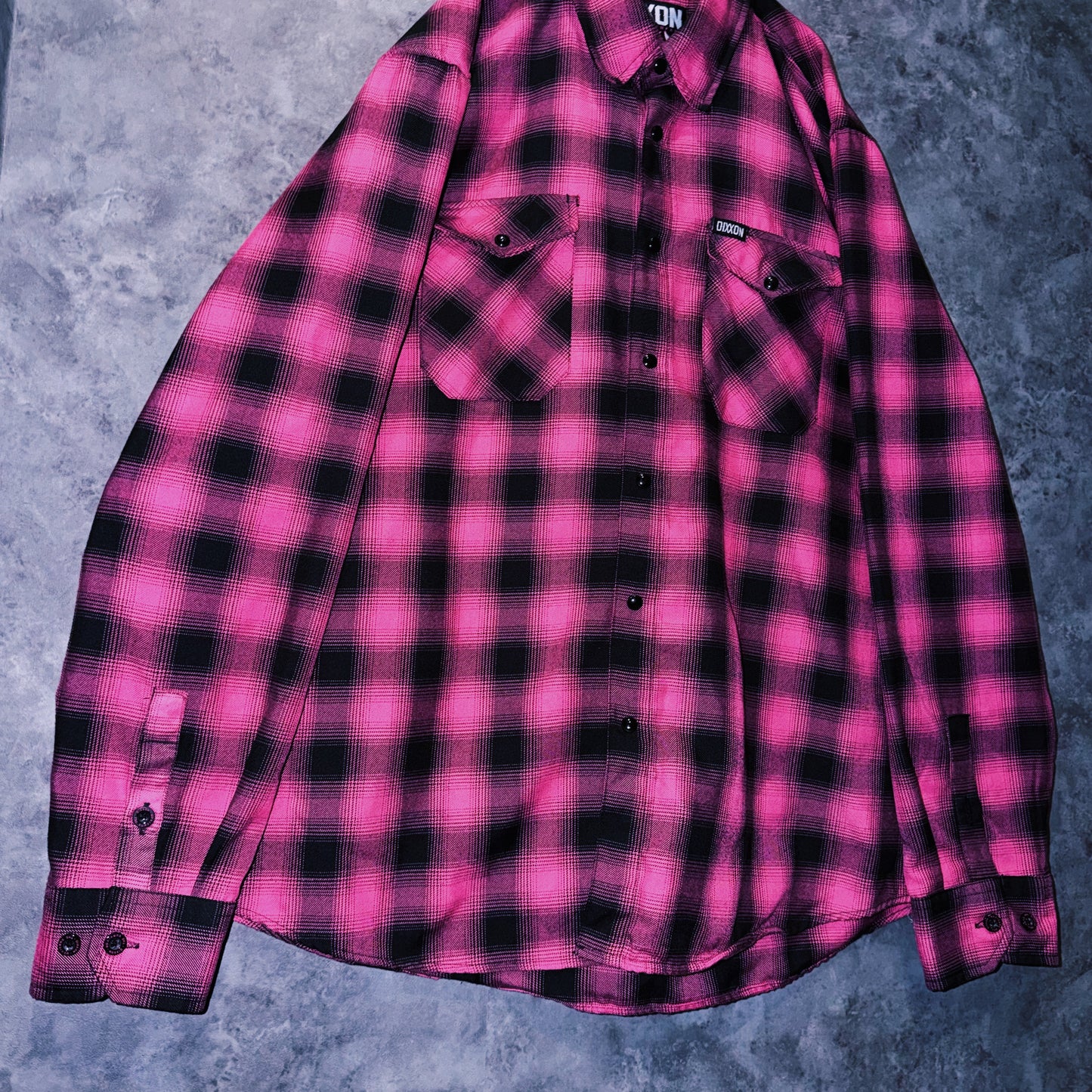 【doppio】vintage “Dixxon Flannel Co.” check pattern collar shirt