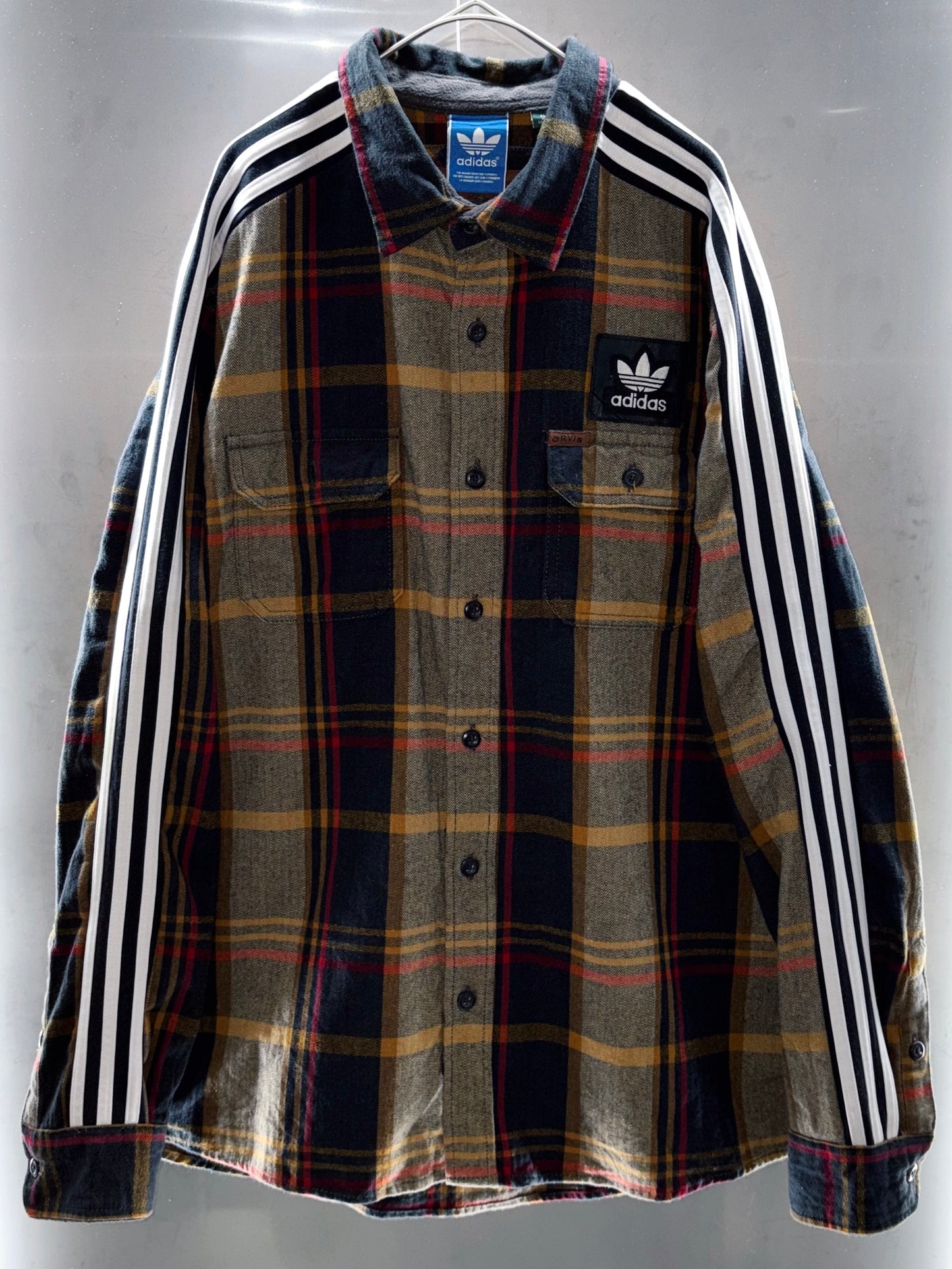 special "original re:meke" vintage "adidas"× vintage loose shirt three strip edition