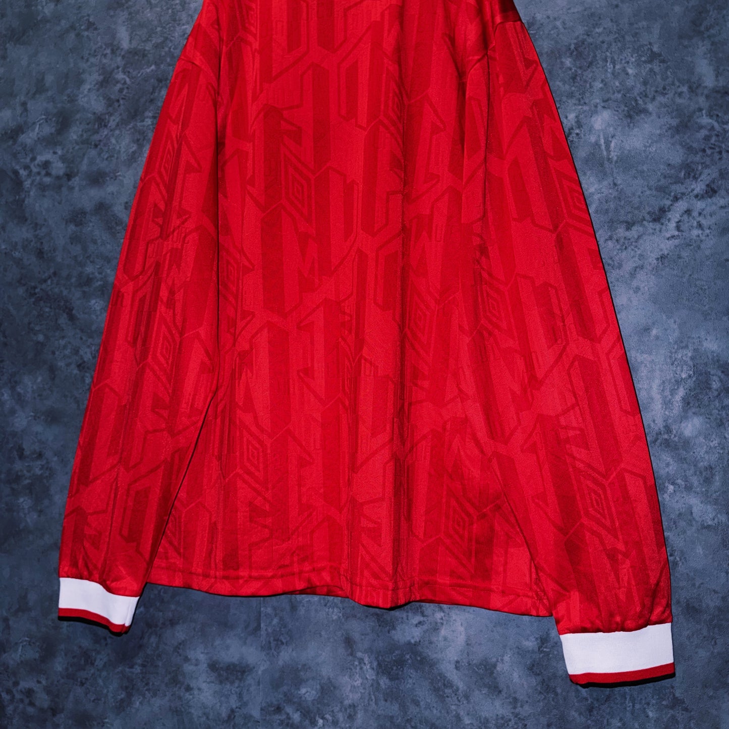 【doppio】90’s vintage “Manchester United” lace up design long sleeve game shirt