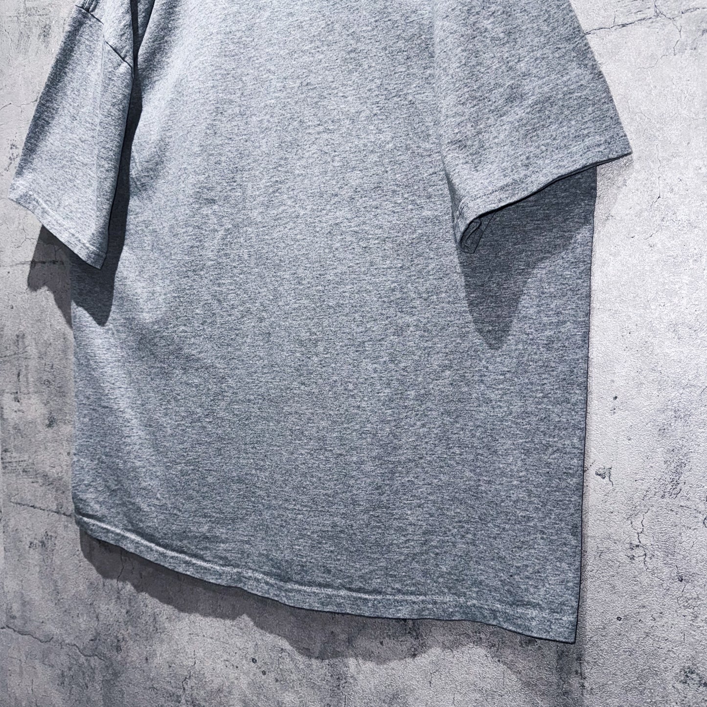 00's"Mickey Mouse"single design graphic print ringer T shirt