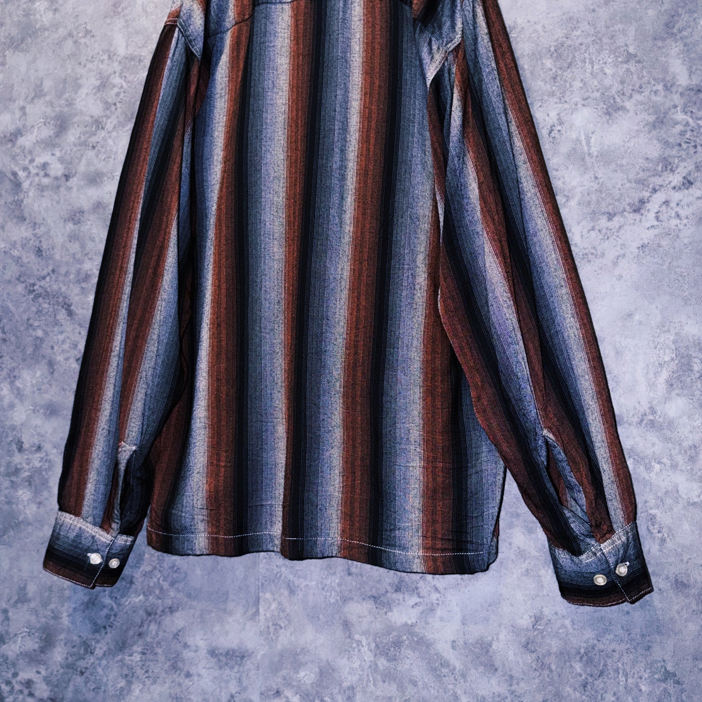 【doppio】special 60’s vintage “Penney’s TOWNCRAFT” Rayon Ombré stripe shirt