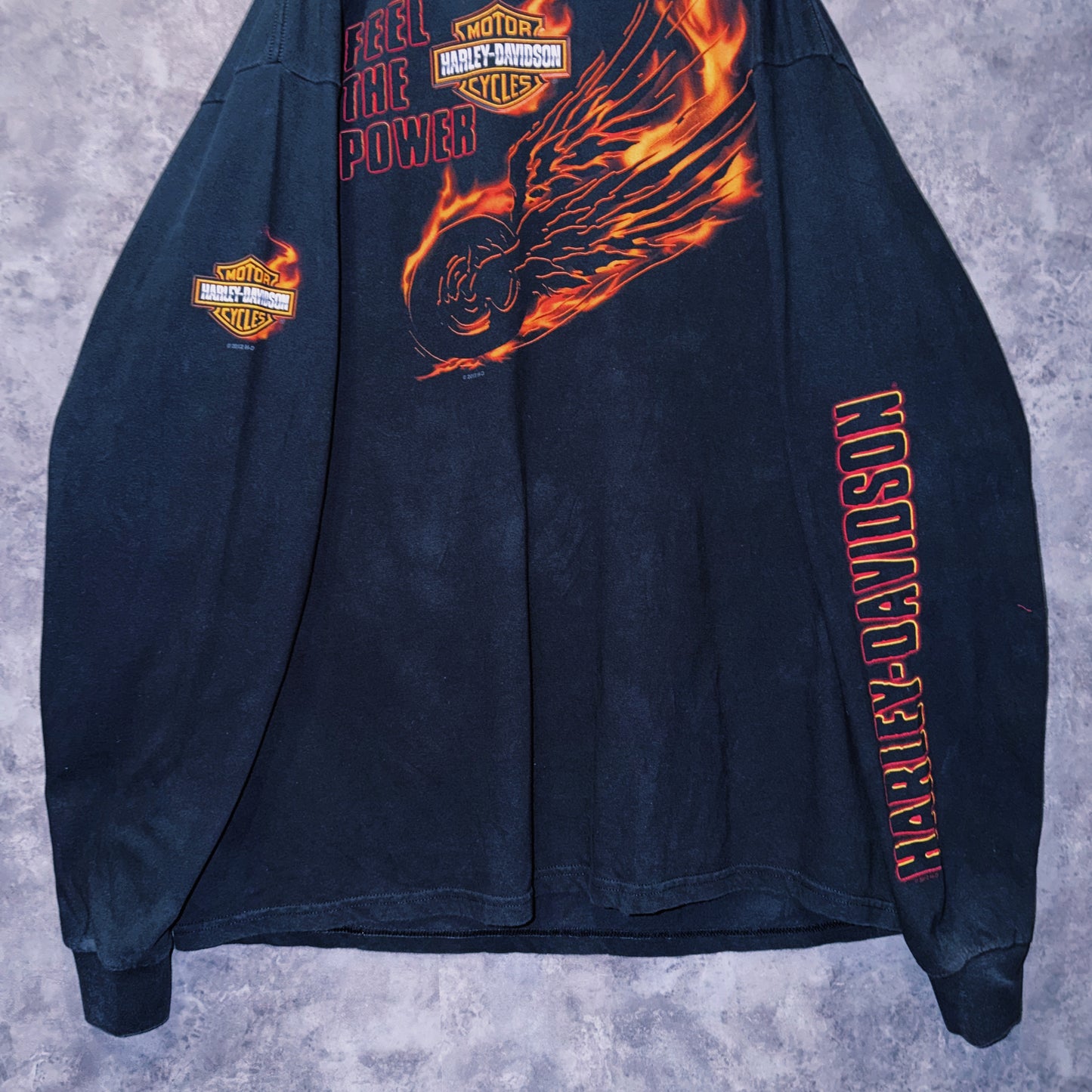 【doppio】00’s vintage “Harley-Davidson” graphic print design long sleeve T-shirt