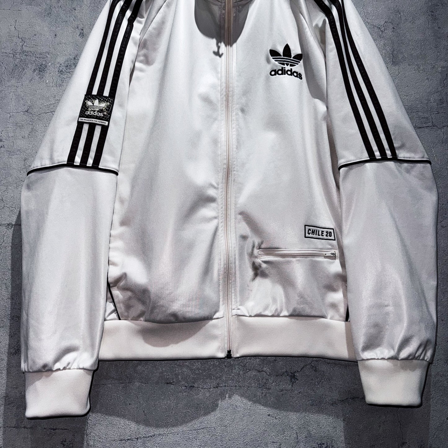 "ADIDAS Chile20"Trefoil logo design track jacket